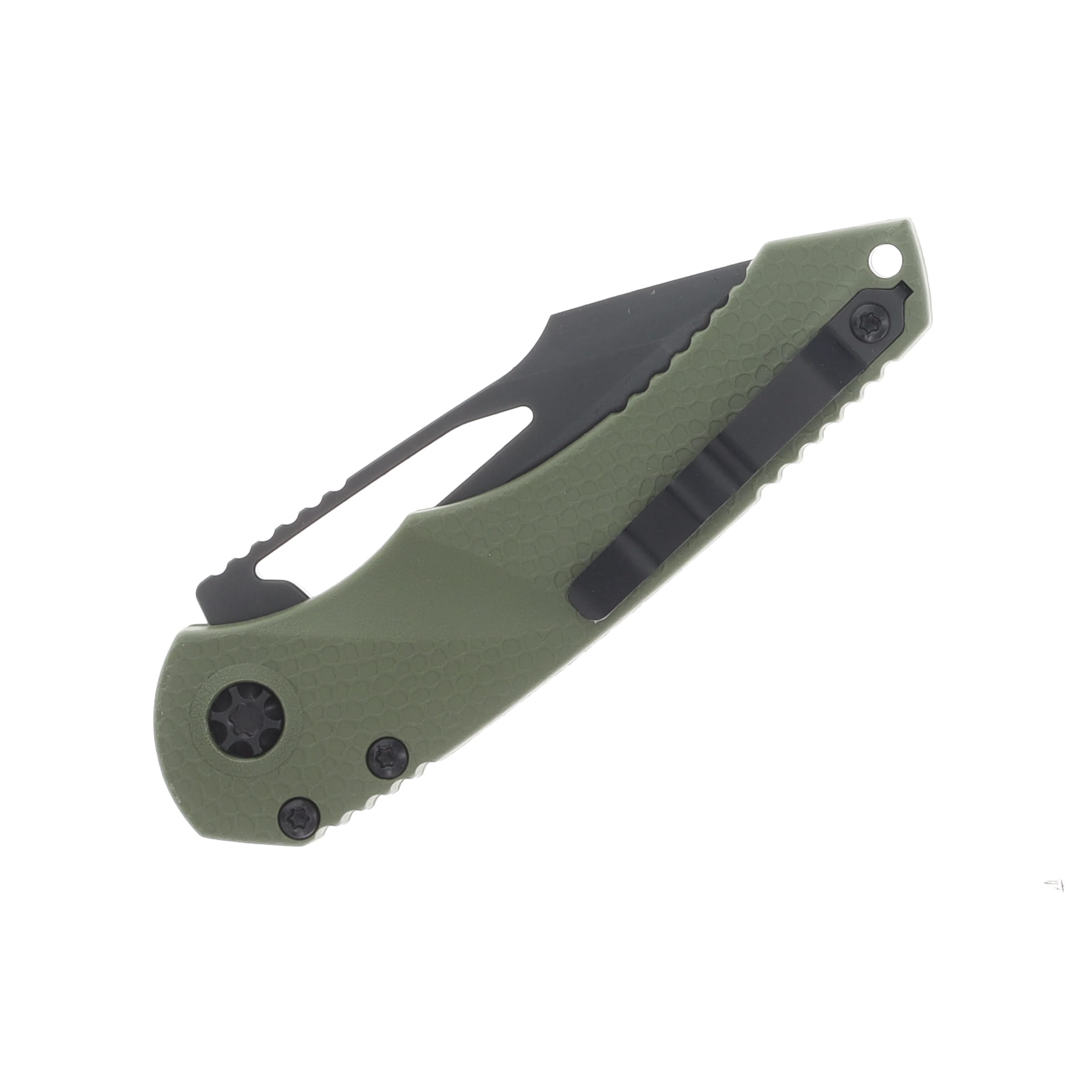 Heretic Mini Pariah Manual Folder Tanto DLC Standard OD Green Chassis H053-6A-GRN View 4