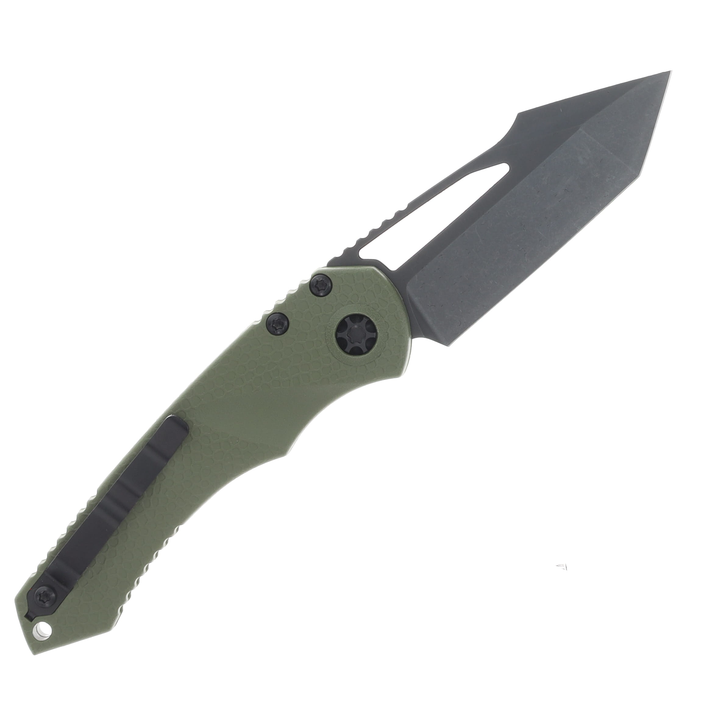 Heretic Mini Pariah Manual Folder Tanto DLC Standard OD Green Chassis H053-6A-GRN View 2