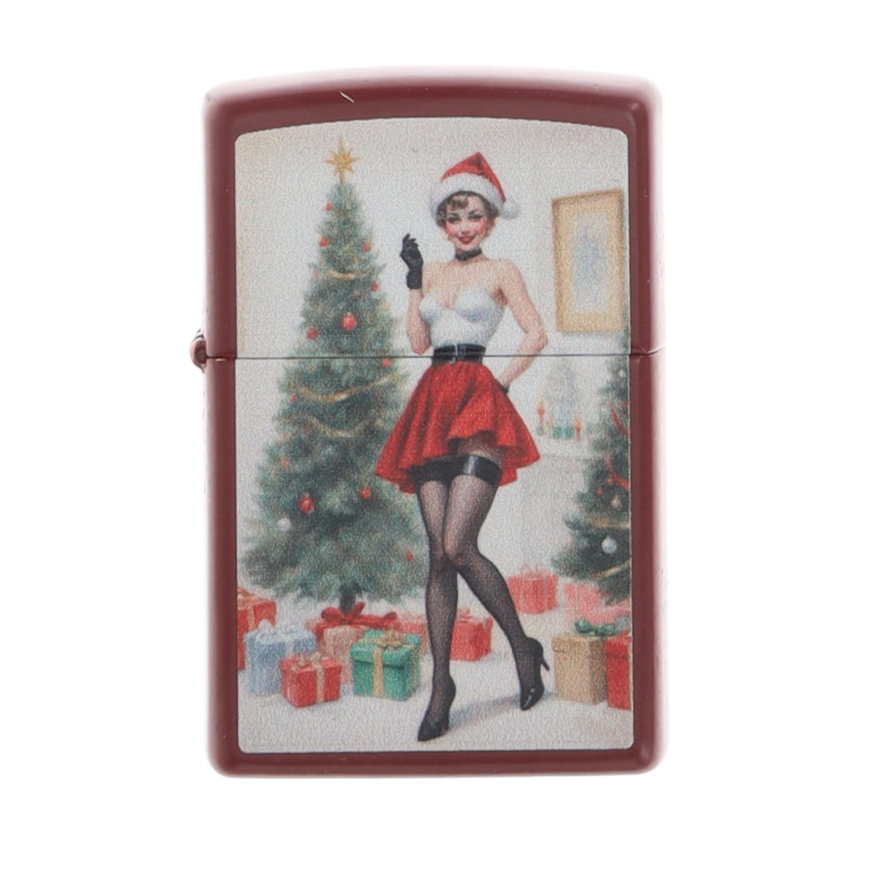 Zippo SMKW Exclusive Christmas 2025 Christmas Tree & Pinup Lady Limited Edition Lighter ZPC425329 View 2