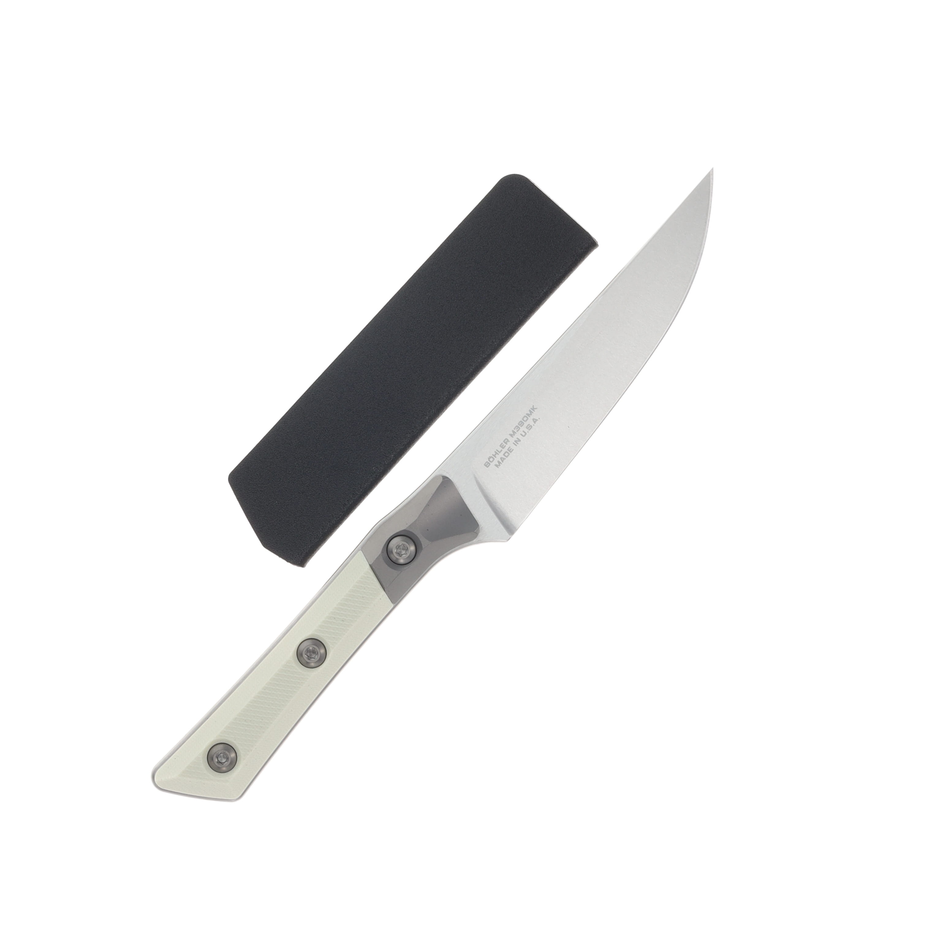 Microtech 4.5in Steak Knife 4Pc Set Stonewash Standard Ivory G-10 MT3600B10SETIV View 6