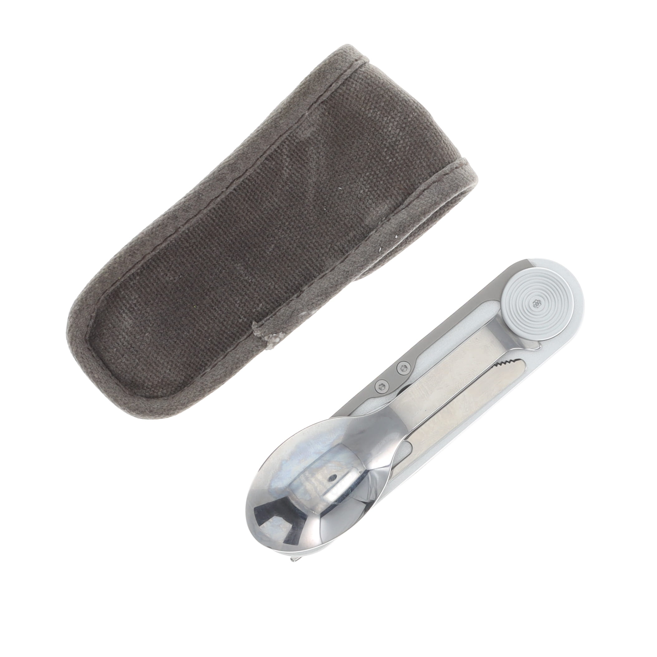 CIVIVI Partake Multi-Tool Silver Aluminum Handle SS Knife-Fork-Spoon-Can Opener W/Waxed Canvas Pouch C24032C-3 View 3