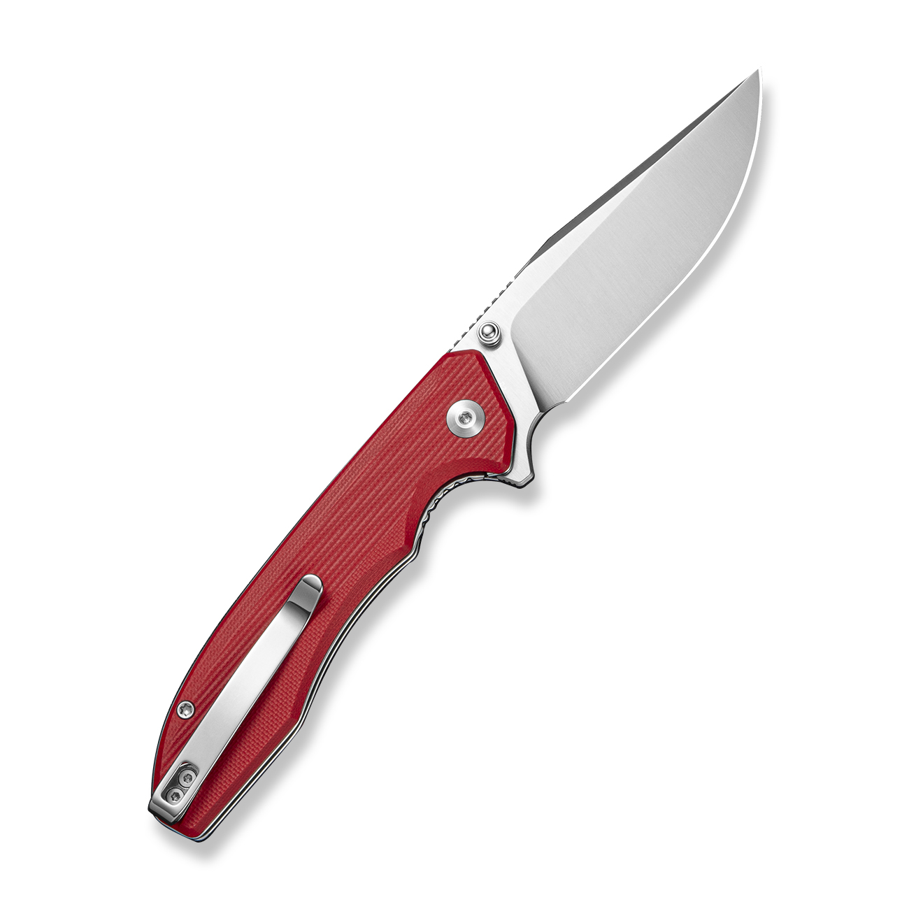 Sencut Sylor Folding Knife Red G-10 Handle Satin D2 Blade S25056-3 View 2