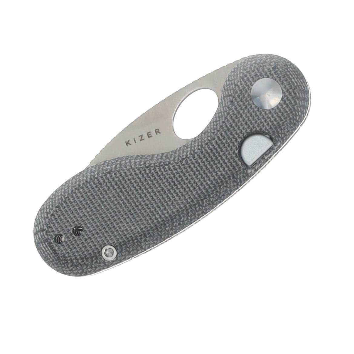 Kizer Microbe Folding Knife Black Norplex Ultrex Micarta Handle Satin 14C28N Blade V2742A2 View 6