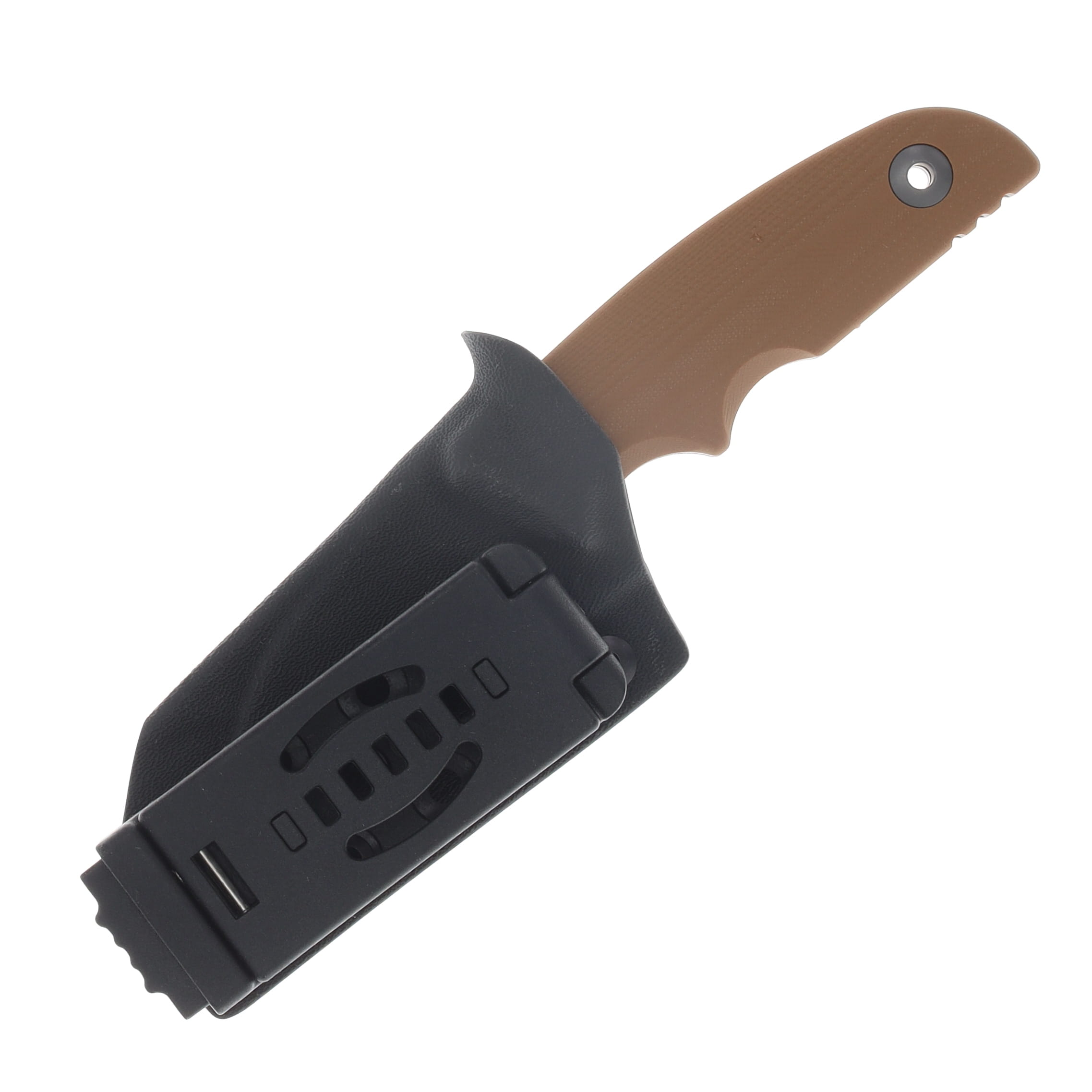 Kizer Snick Fixed Knife Brown G-10 Handle Gray Stonewashed AEB-L Blade 1085A2 View 9