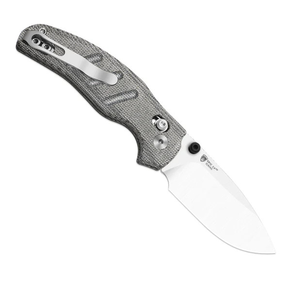 Kizer C01C 2.9 CD Folding Knife Black Norplex Ultrex Micarta Handle Satin Elmax Blade KI3488.29CDA2 View 2