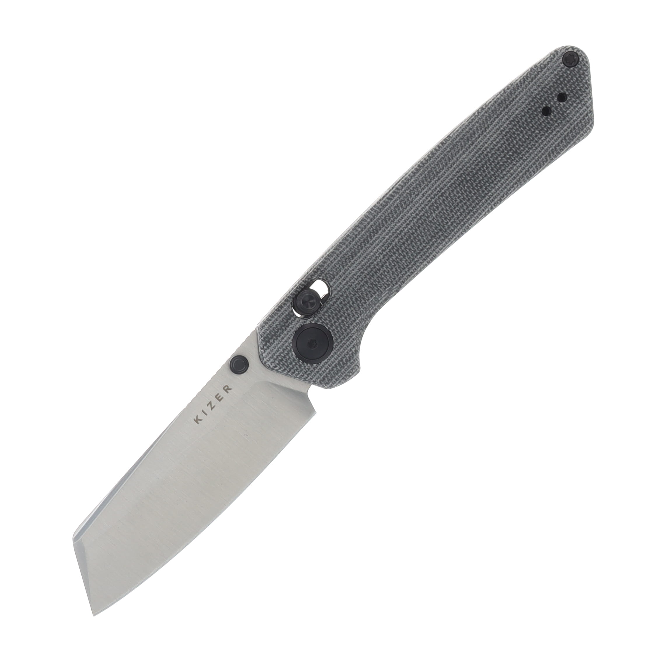 Kizer Madrac Folding Knife Black Norplex Ultrex Micarta Handle