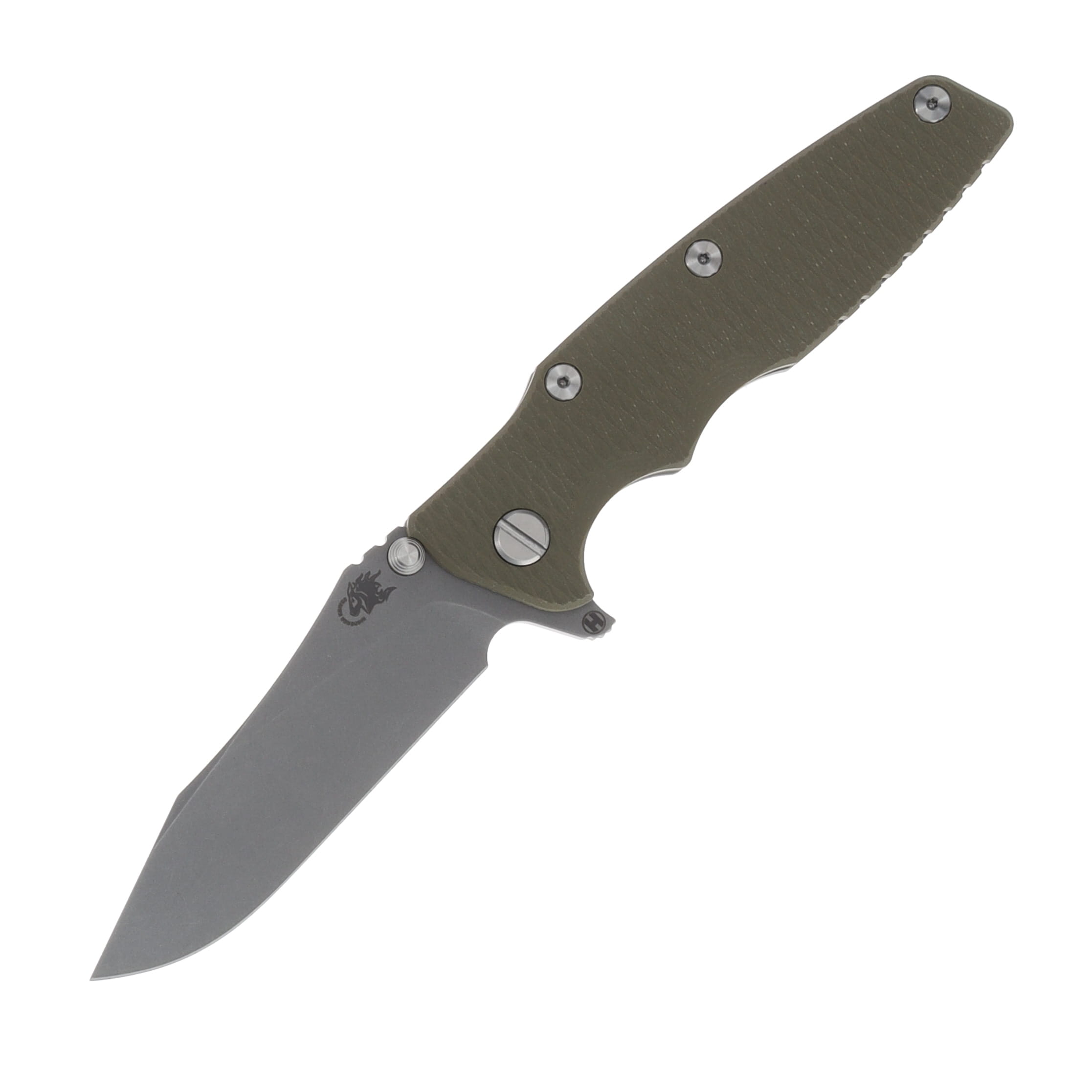Hinderer 3.5 Eklipse OD Green 3.5in Plain Working Finish Slicer KEK35SLHOTWWFOD View 1