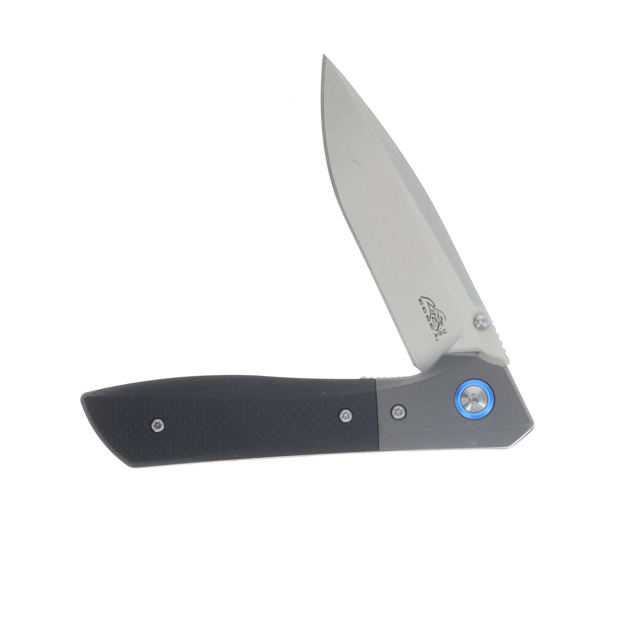 Rite Edge Riverray Folding Knife Black G-10 4.5in Plain Satin Drop Point RUC4008 View 3