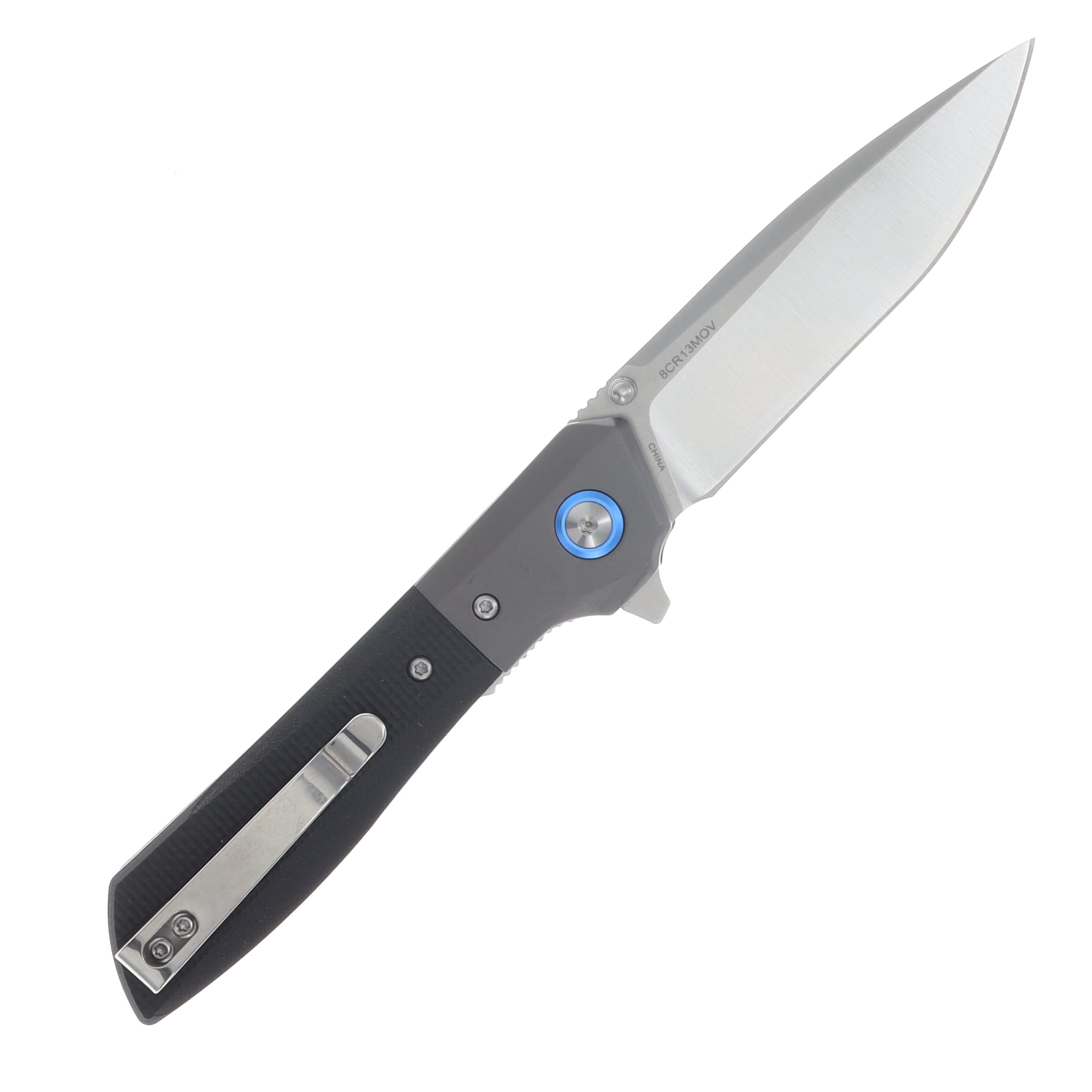 Rite Edge Riverray Folding Knife Black G-10 4.5in Plain Satin Drop Point RUC4008 View 2