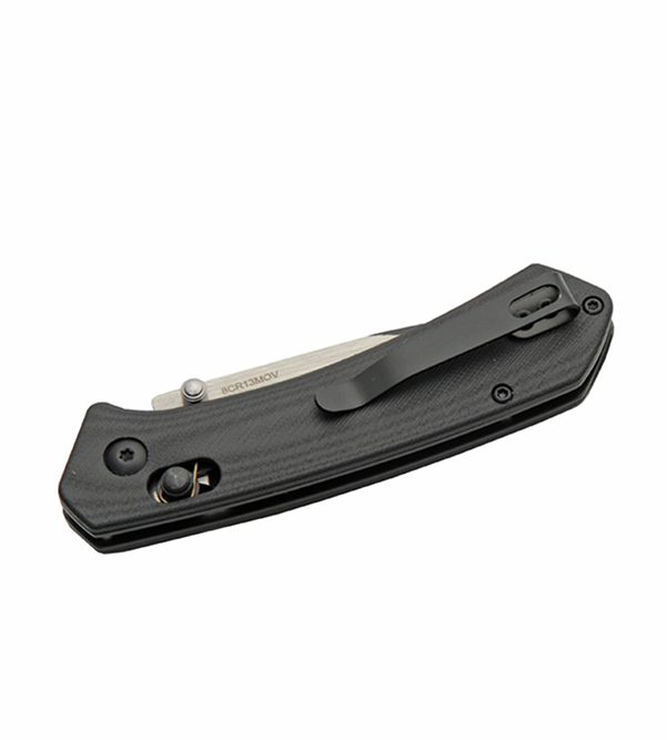 Rite Edge Hades Folding Knife Black G-10 4in Plain Two-Tone Drop Point RUC4009 View 3