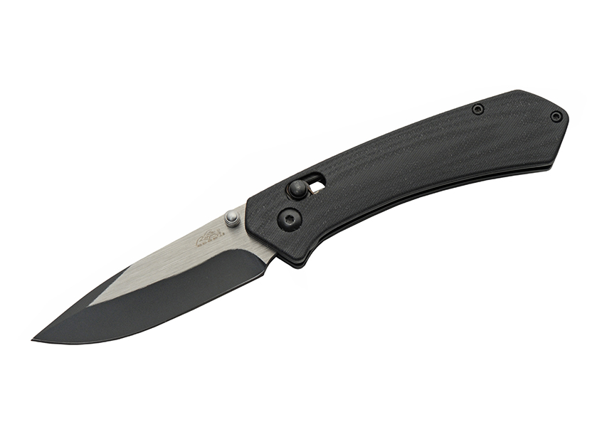 Rite Edge Hades Folding Knife Black G-10 4in Plain Two-Tone Drop Point RUC4009 View 1