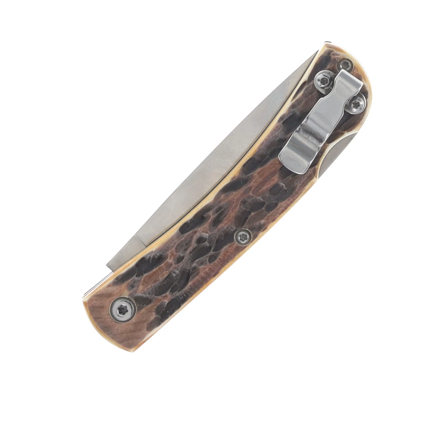Bear & Son Small Locking Farmhand Genuine India Stag Bone Handle BR537L View 5