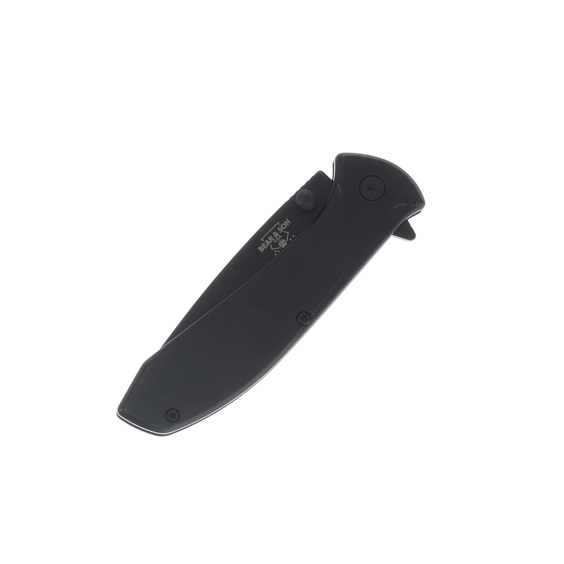 Bear & Son Executive 4" Black Stainless Steel Framelock Assisted Opener BR112ABK View 4