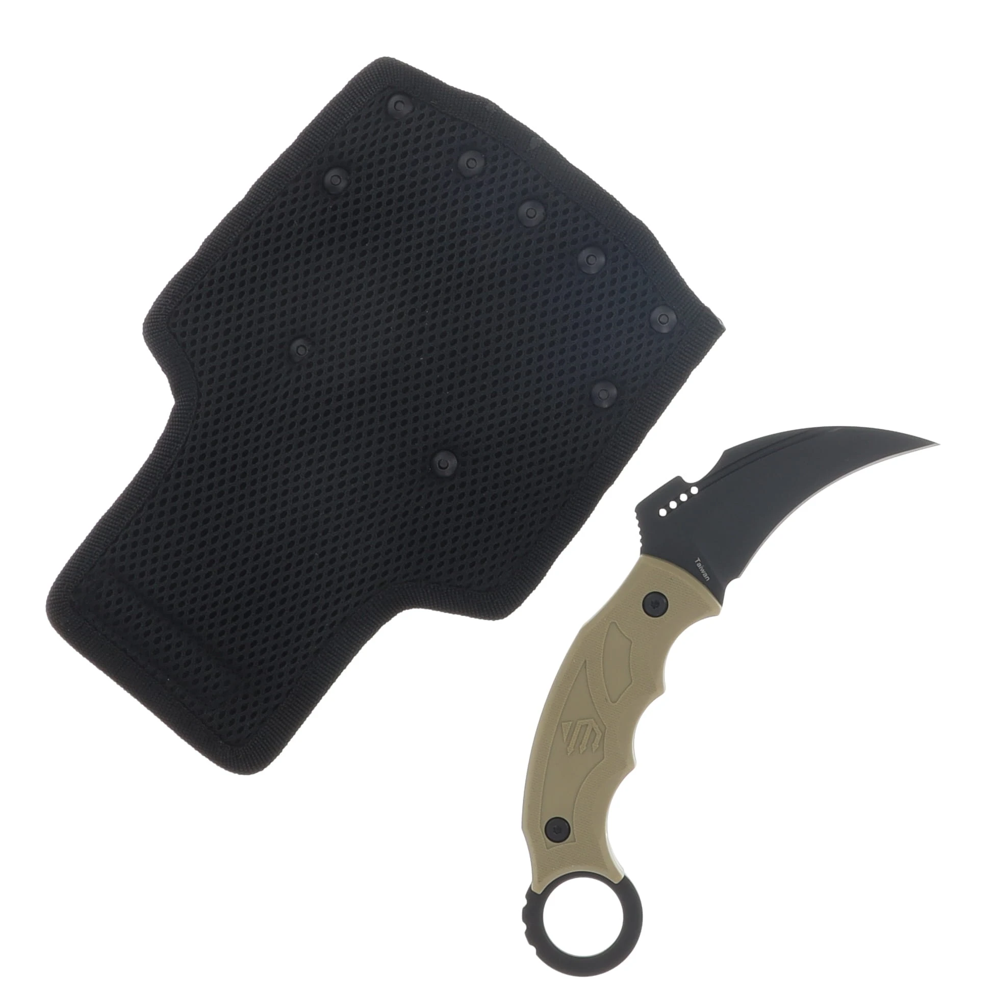 Blackhawk Garra Fixed Karambit Tan Zytel Handle Black D2 Blade With Holster & Removable Kydex Sheath BH15GF401TN View 2