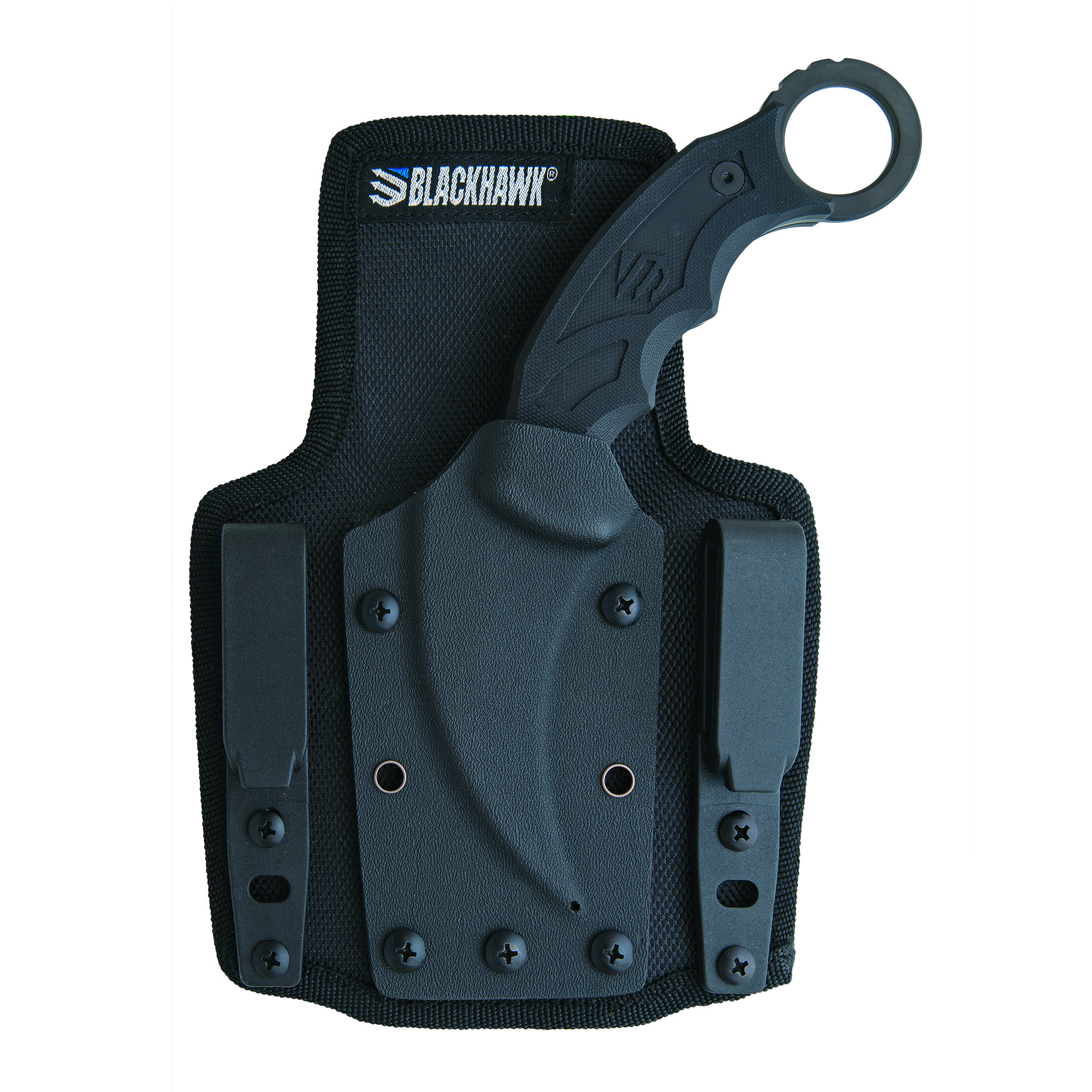 Blackhawk Garra Fixed Karambit Black Zytel Handle Black D2 Blade With Holster & Removable Kydex Sheath BH15GF401BK View 4