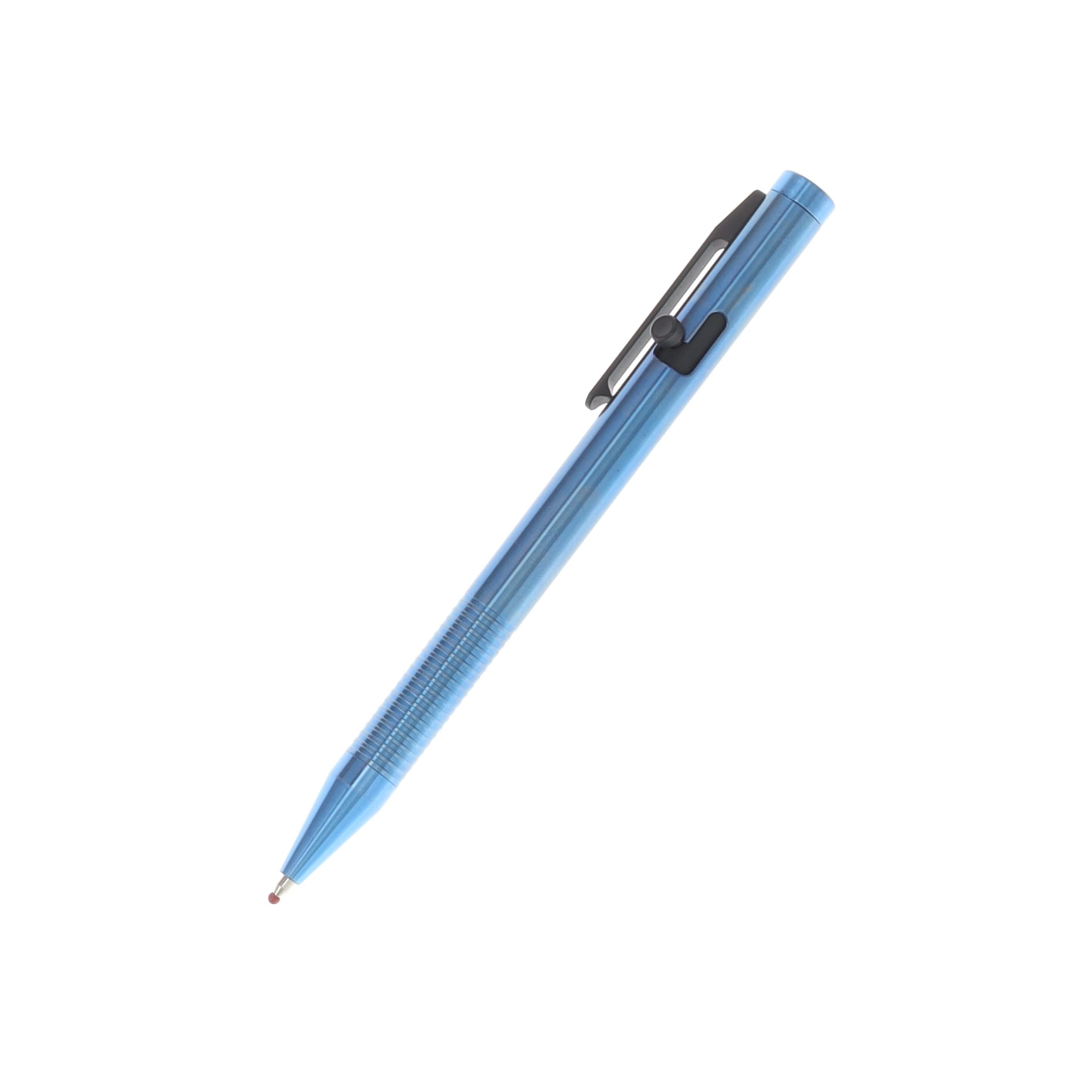 Blackhawk Blue Anodized Titanium Bolt Action Pen BHTIP01BL View 1