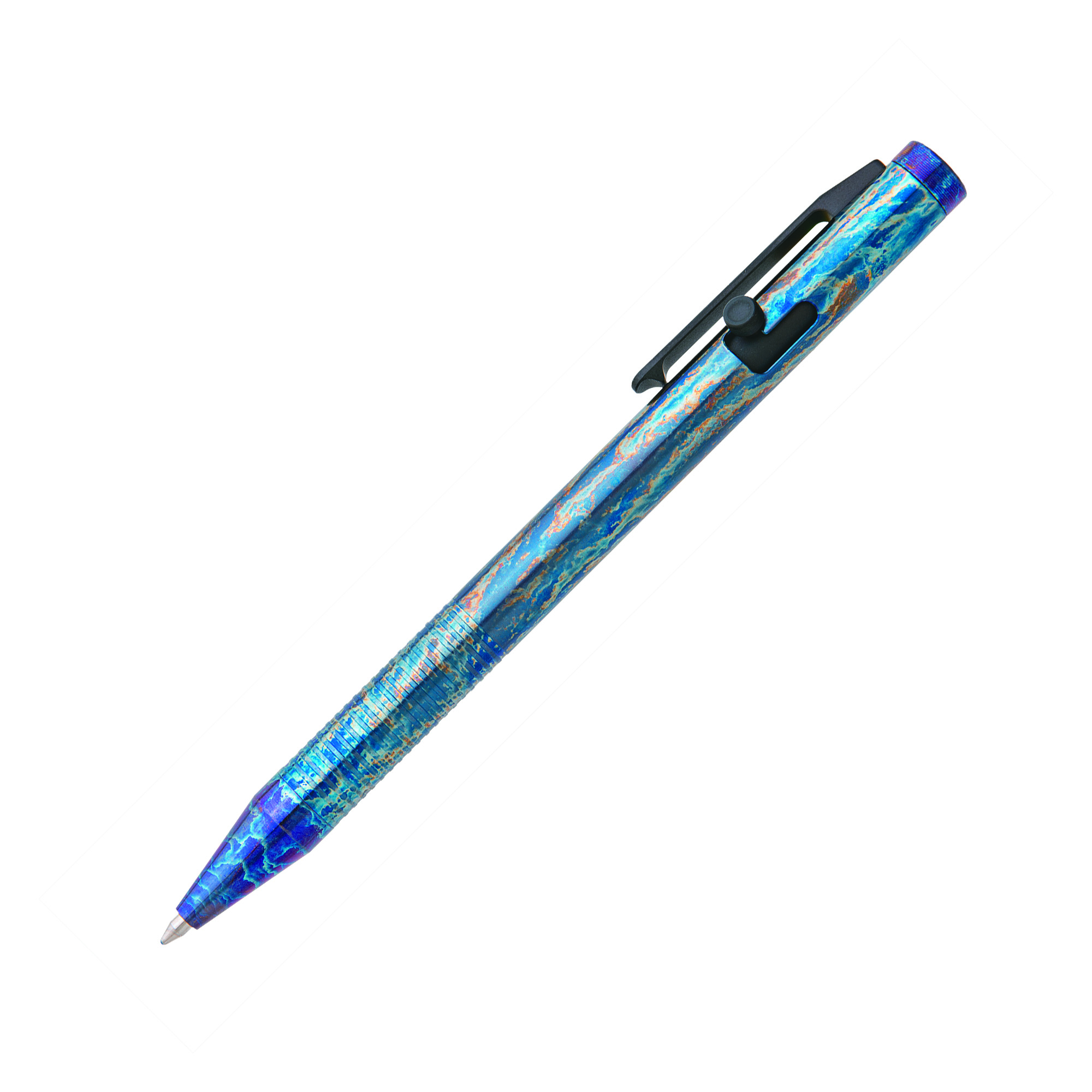 Blackhawk Lightning Pattern Titanium Bolt Action Pen BHTIP01LT View 2