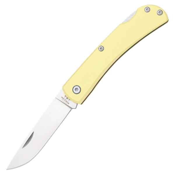 Bear & Son Yellow Delrin Farmhand Lockback Folding Knife BRC337L View 1