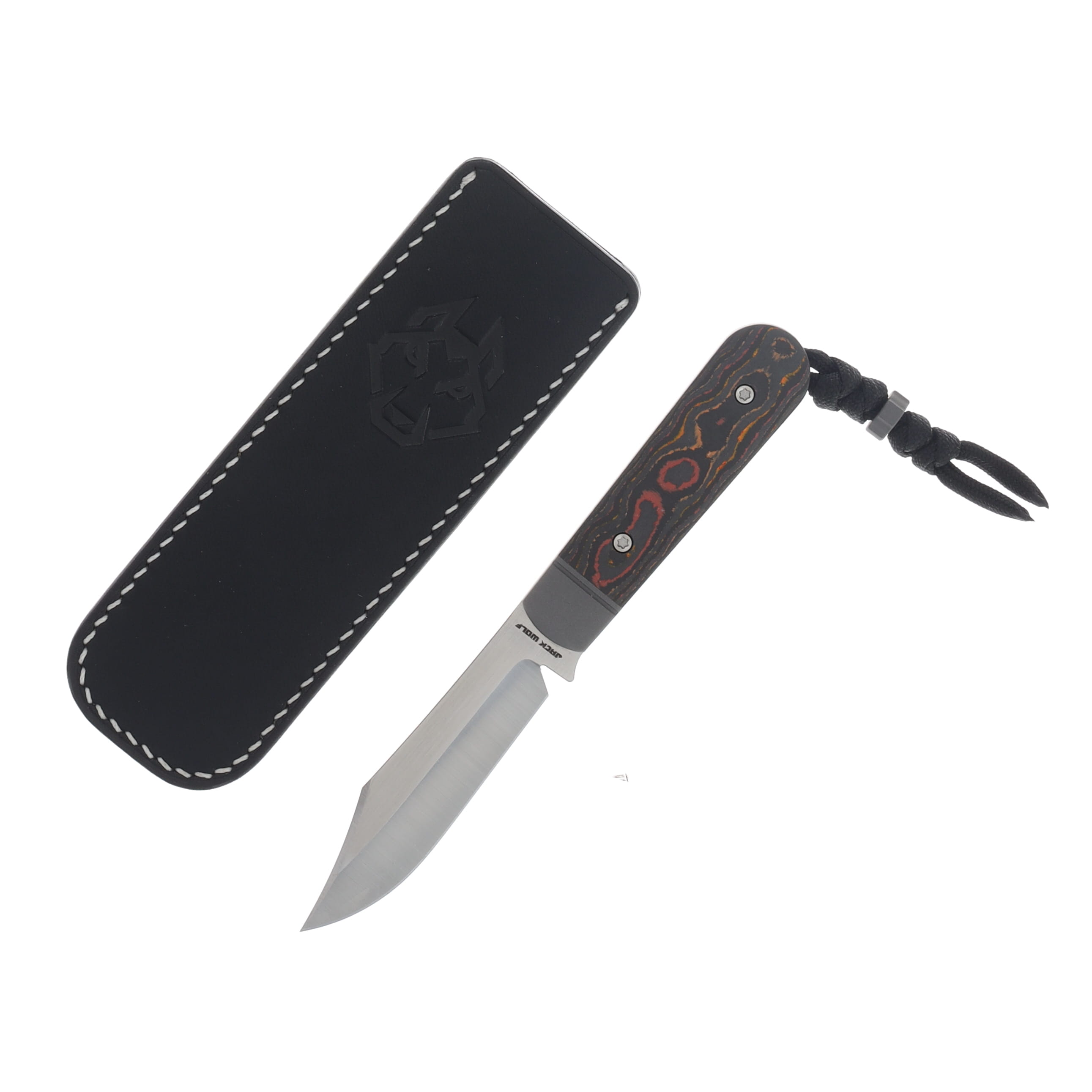 Jack Wolf Backwoods FixedC CamoCarbon Sunset Orange 2.98in Plain