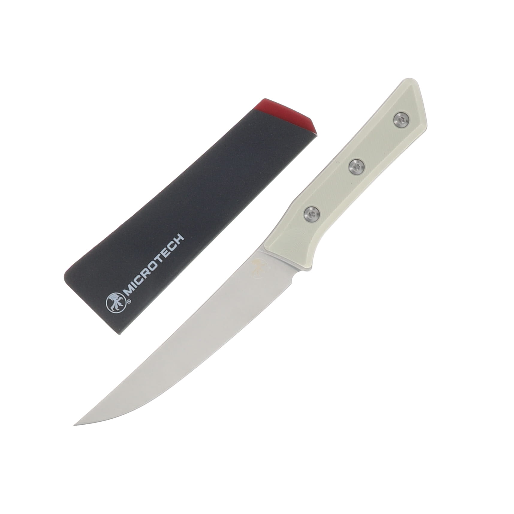 Microtech Boning Knife Ivory 6.12in Plain Stonewash Boning MT310010IV View 1