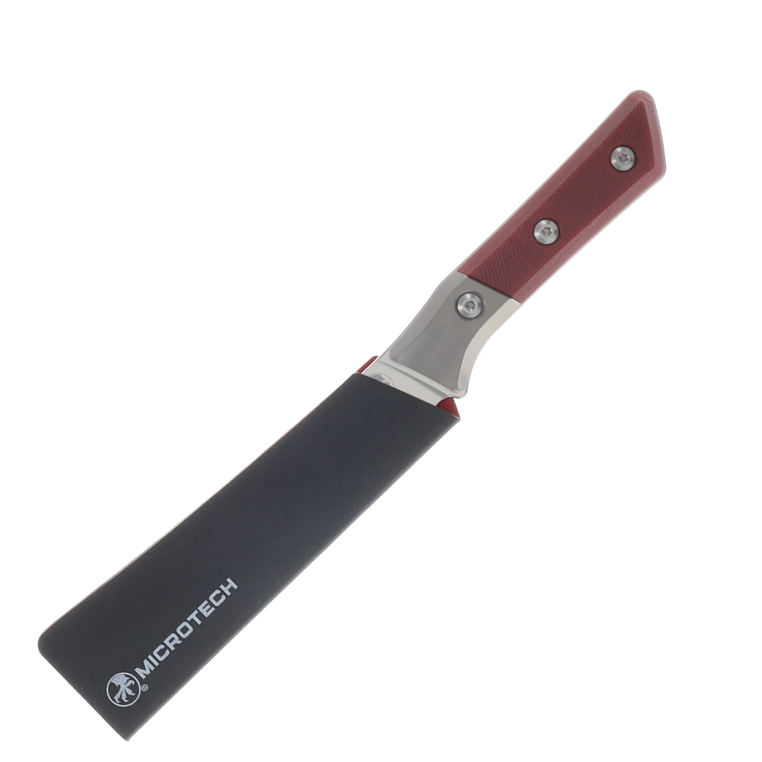Microtech Boning Knife Titanium/G-10 Merlot 6.12in Plain Stonewash Boning MT3100B10MR View 3