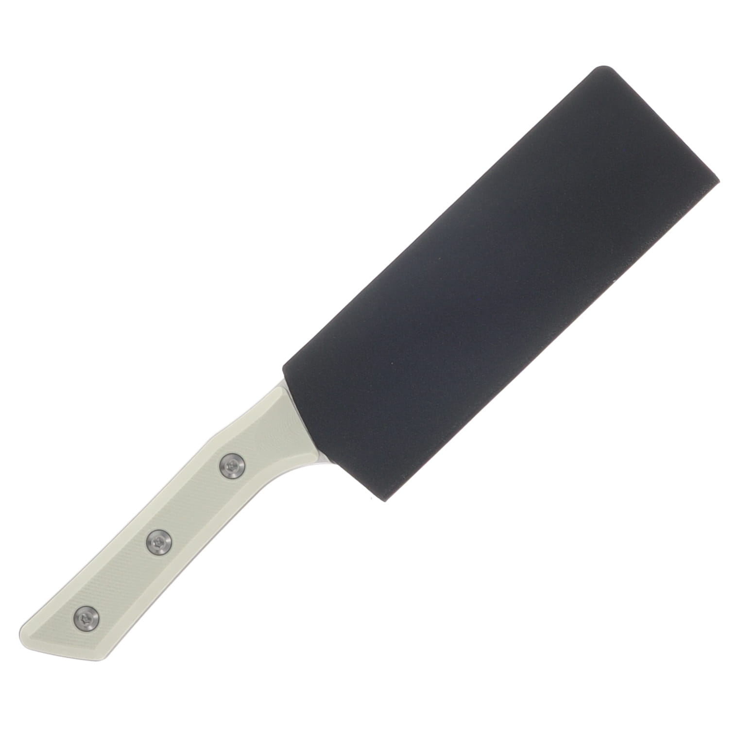 Microtech Santoku Knife Ivory 6in Plain Stonewash Santoku MT320010IV View 3