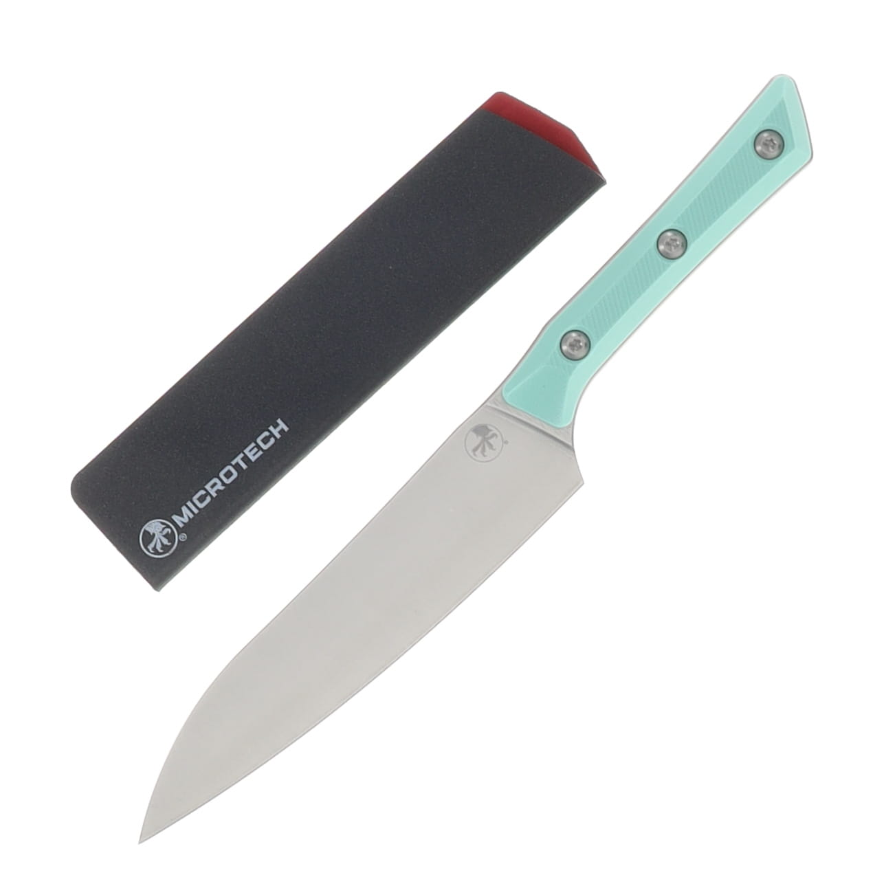 Microtech Utility Knife Caribbean Blue 6in Plain Stonewash Utility MT340010CA View 1