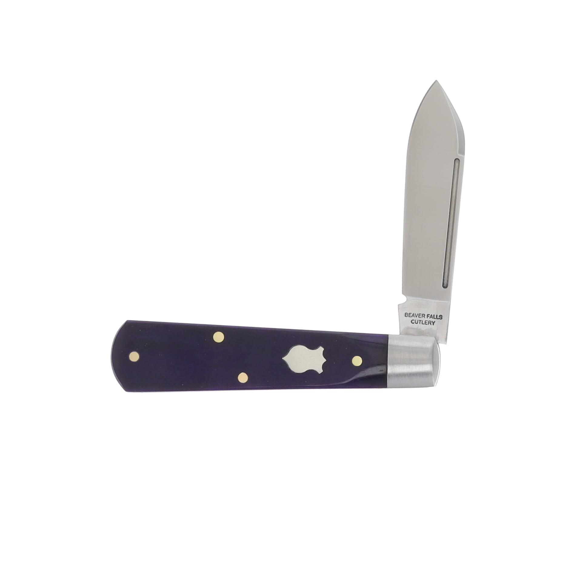Cooper Cutlery Beaver Falls Purple Smooth Bone Jack Folding Knife CCBF-PUR-S View 3
