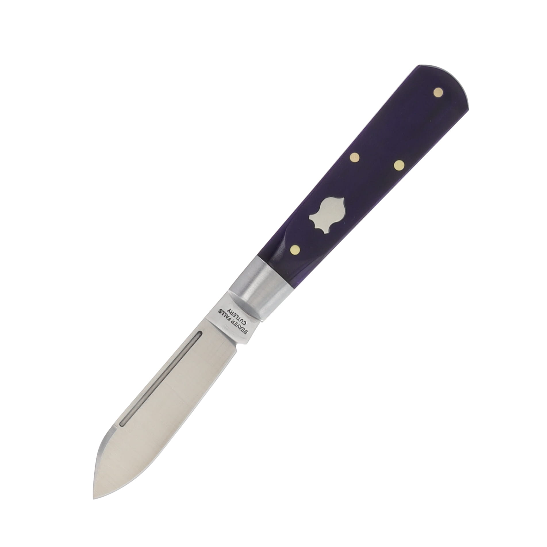 Cooper Cutlery Beaver Falls Purple Smooth Bone Jack Folding Knife