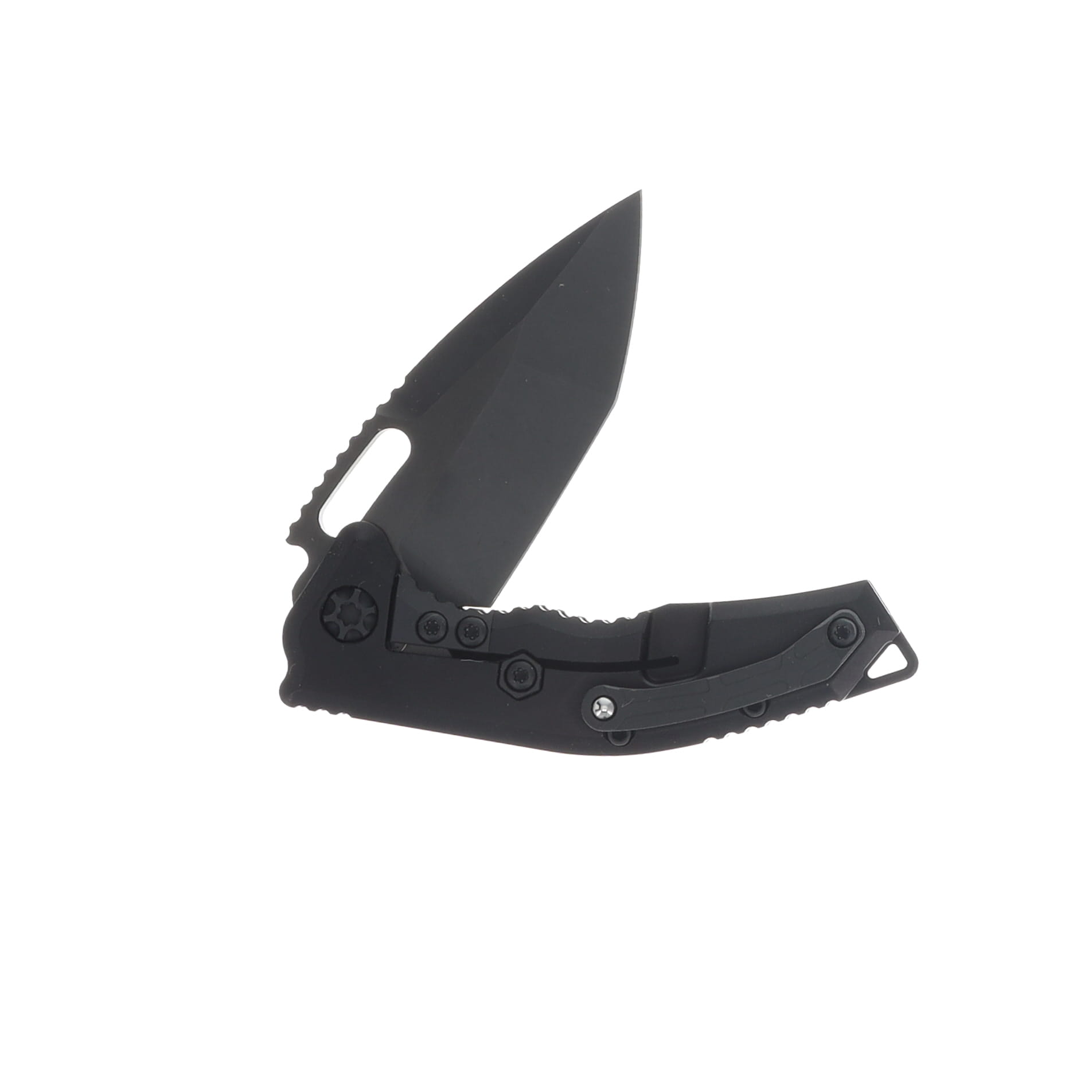 Heretic Medusa Manual Folder TE DLC Standard Black Tactical Chassis with Tactical Hardware H009-6A-T View 4