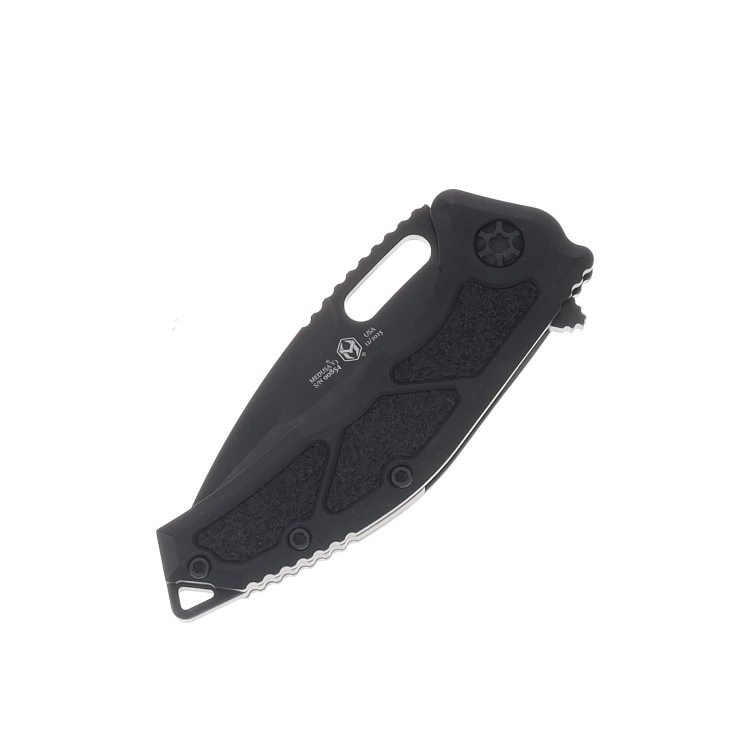 Heretic Medusa Manual Folder TE DLC Standard Black Tactical Chassis with Tactical Hardware H009-6A-T View 6