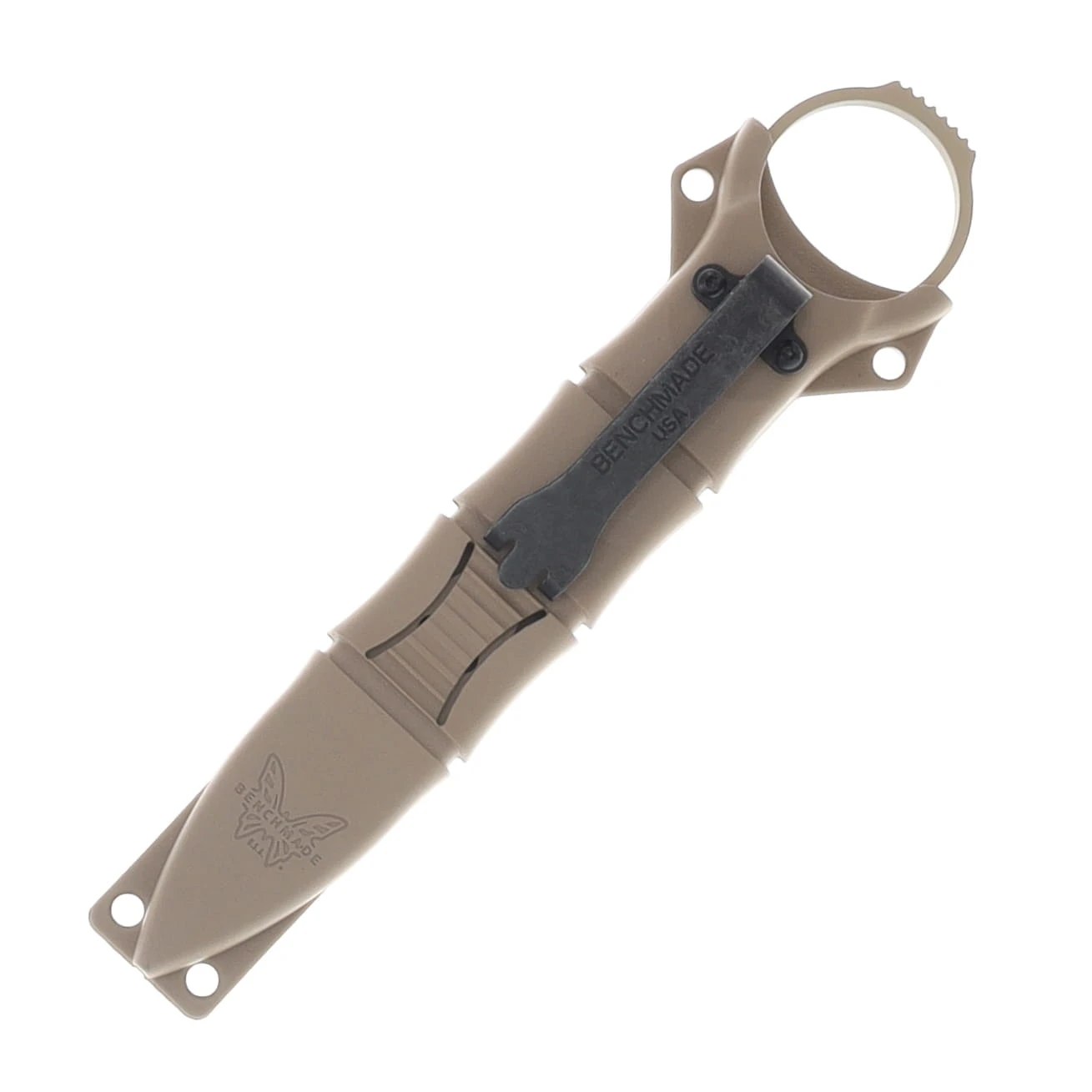 Benchmade SOCP Fixed Blade Mini-Spear Point Desert Sand Cerakote - Tan Sheath BM177SN View 6