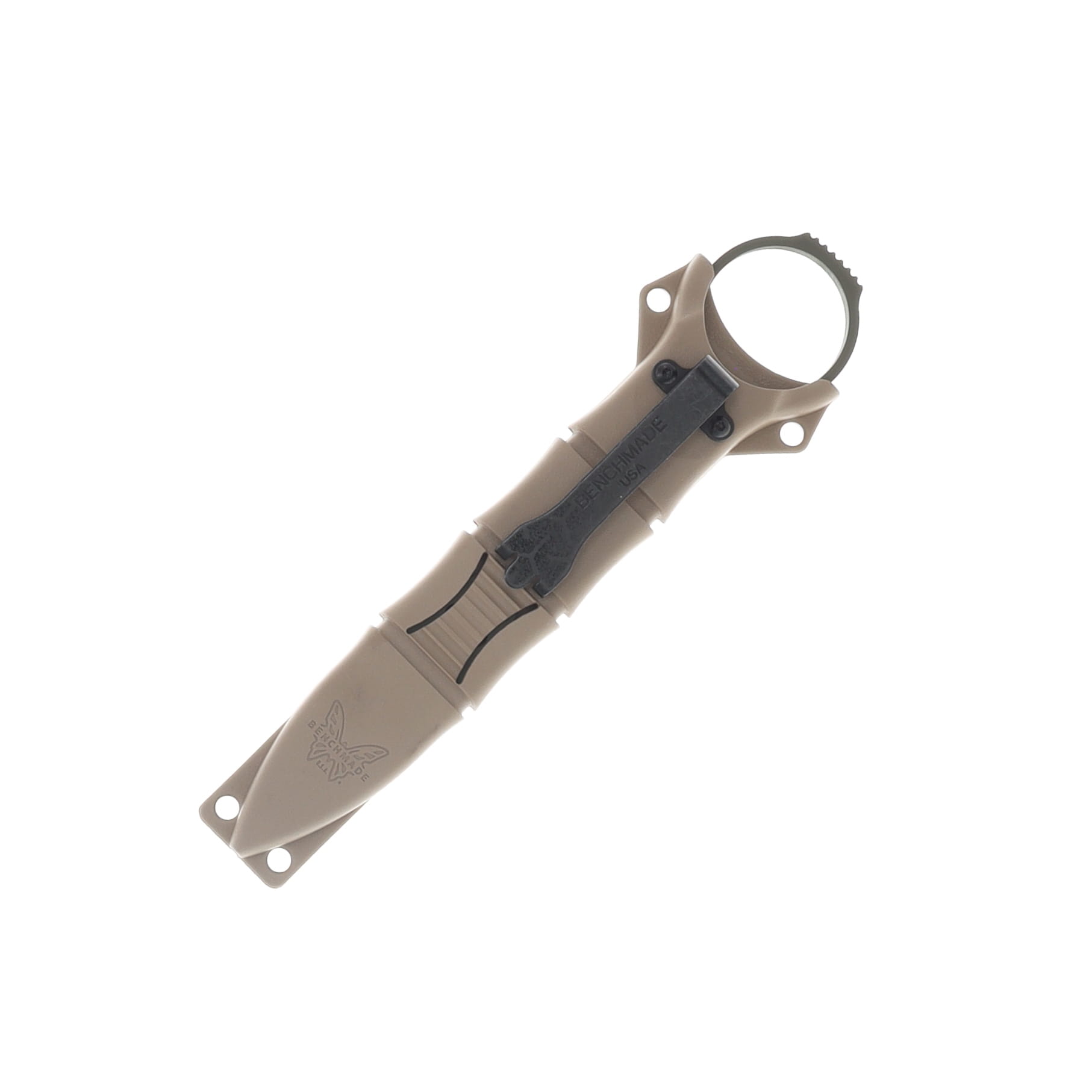 Benchmade SOCP Fixed Blade Mini-Spear Point Olive Drab Cerakote-Tan Sheath BM177GN View 6