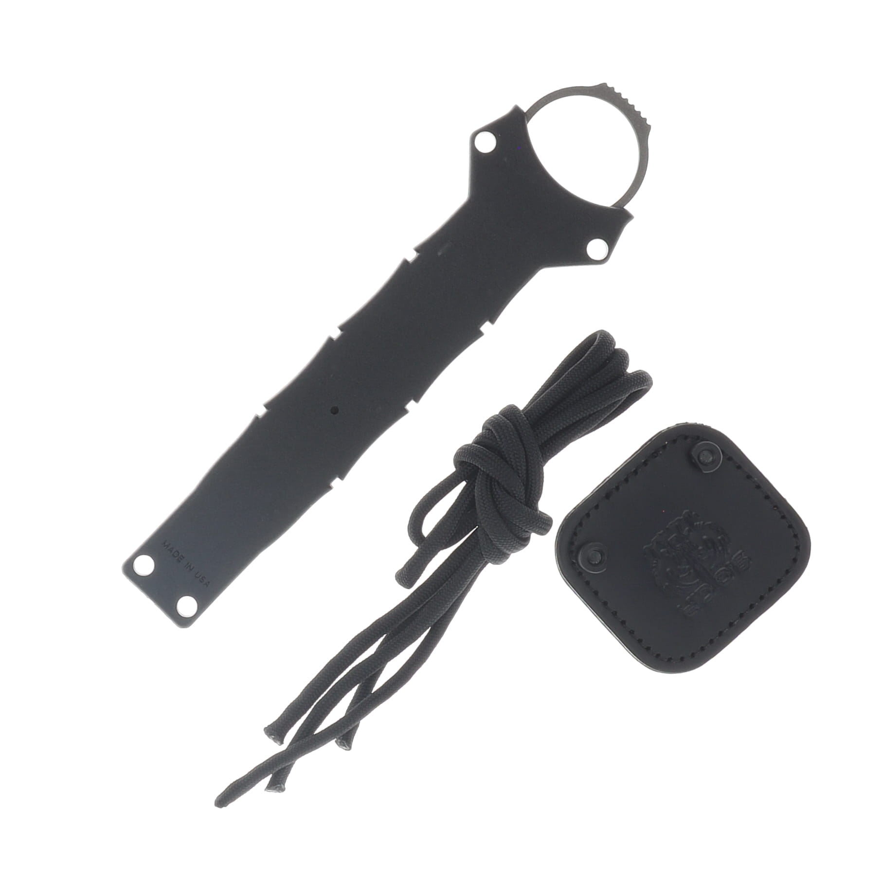 Benchmade SOCP Fixed Blade Mini-Spear Point Tungsten Gray Cerakote-Blk Sheath BM177GY View 4