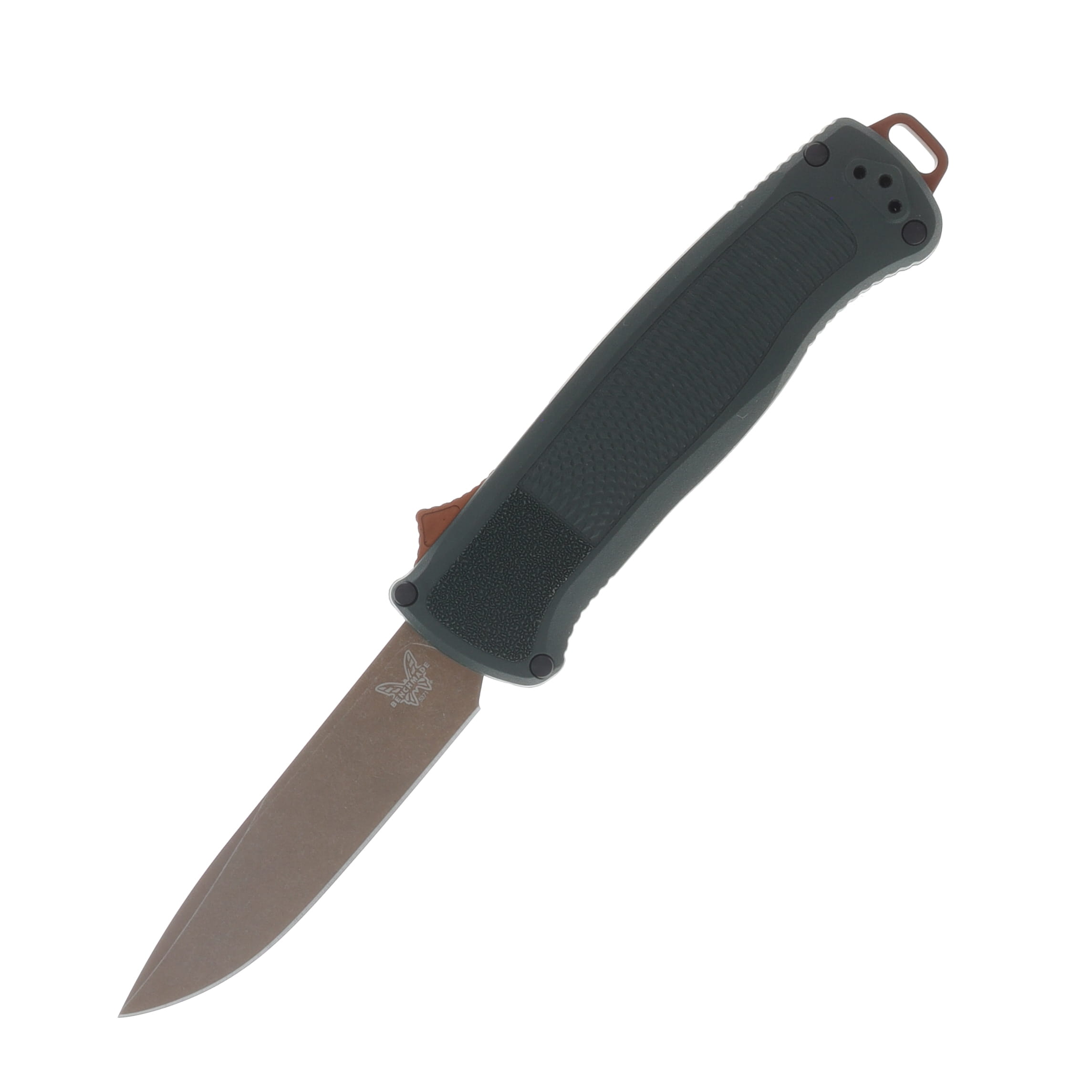 Benchmade Shootout OTF Auto Knife Taiga Green Grivory Handle Z-Wear FE Blade AUBM5371FE-2601 View 1