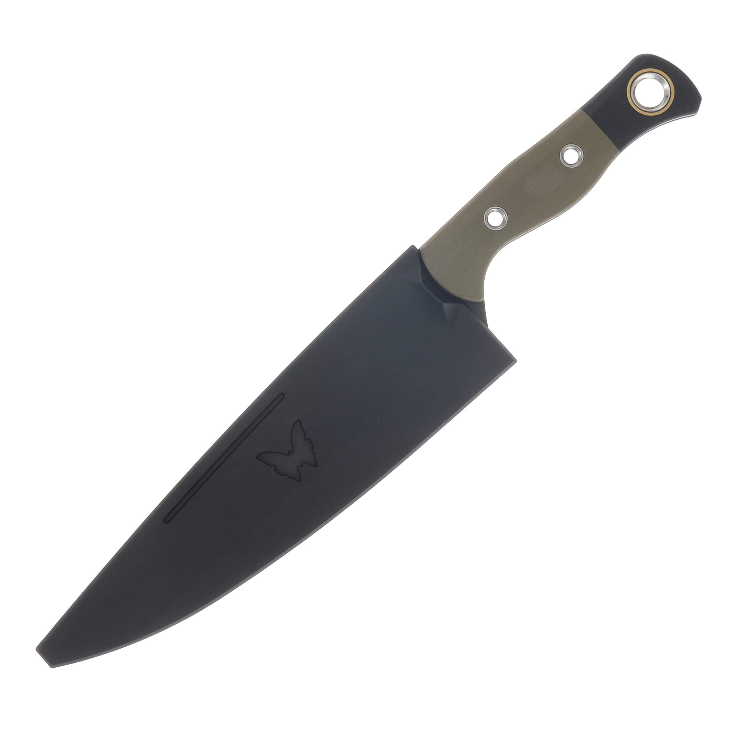 Benchmade 8 Inch Chef Knife OD Green-Blk G-10 Handle Blk CPM-154 Blade BM4025BK-01 View 5