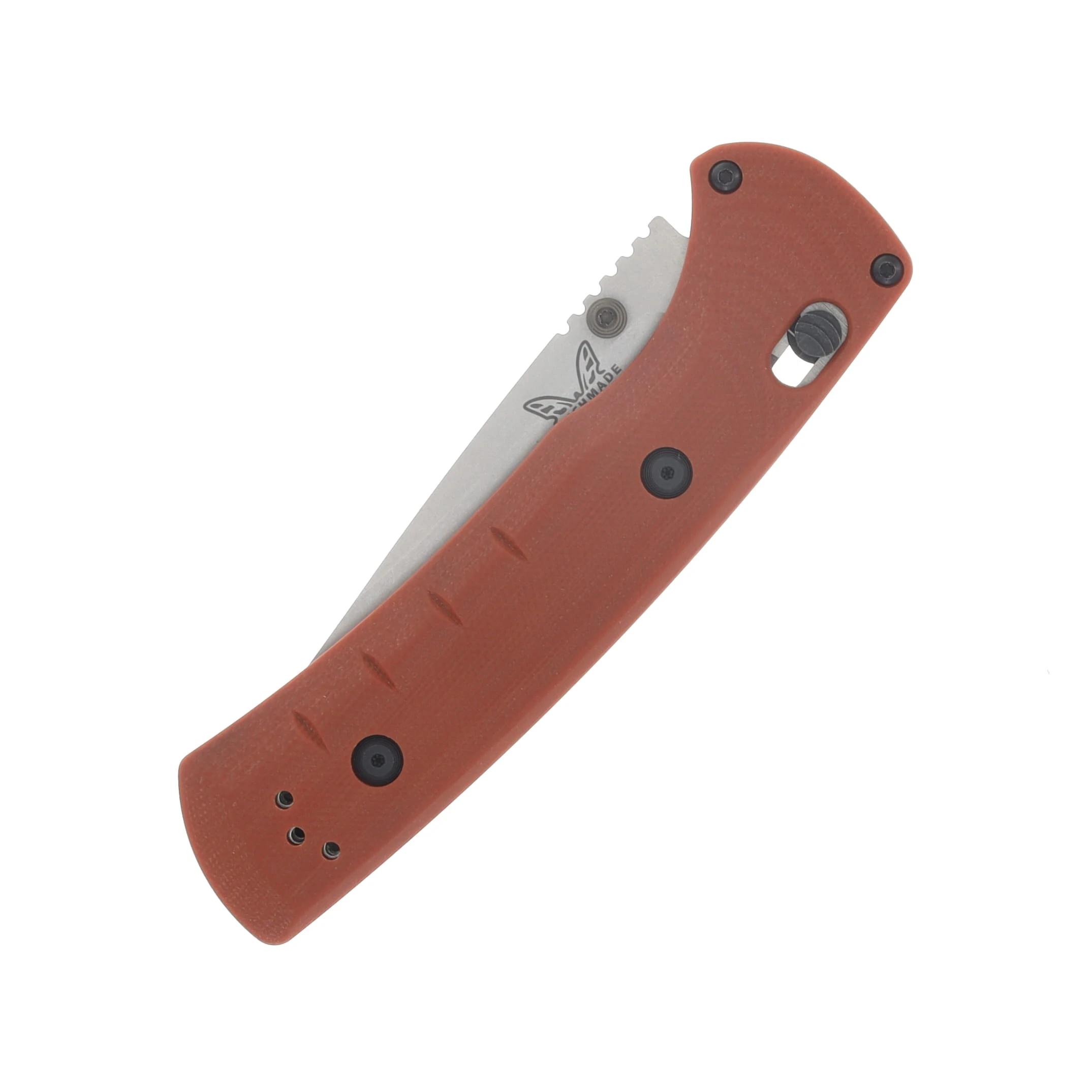 Benchmade SlipRidge Folding Knife Magnacut/Rust Orange G-10 BM15090-01 View 5