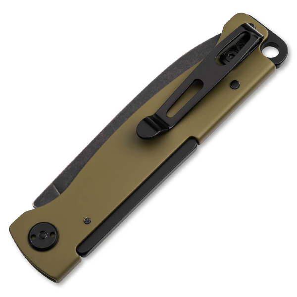 Boker Plus Atlas OD Green Folding Knife OD Green SS Handle Black 12C27 Blade View 2