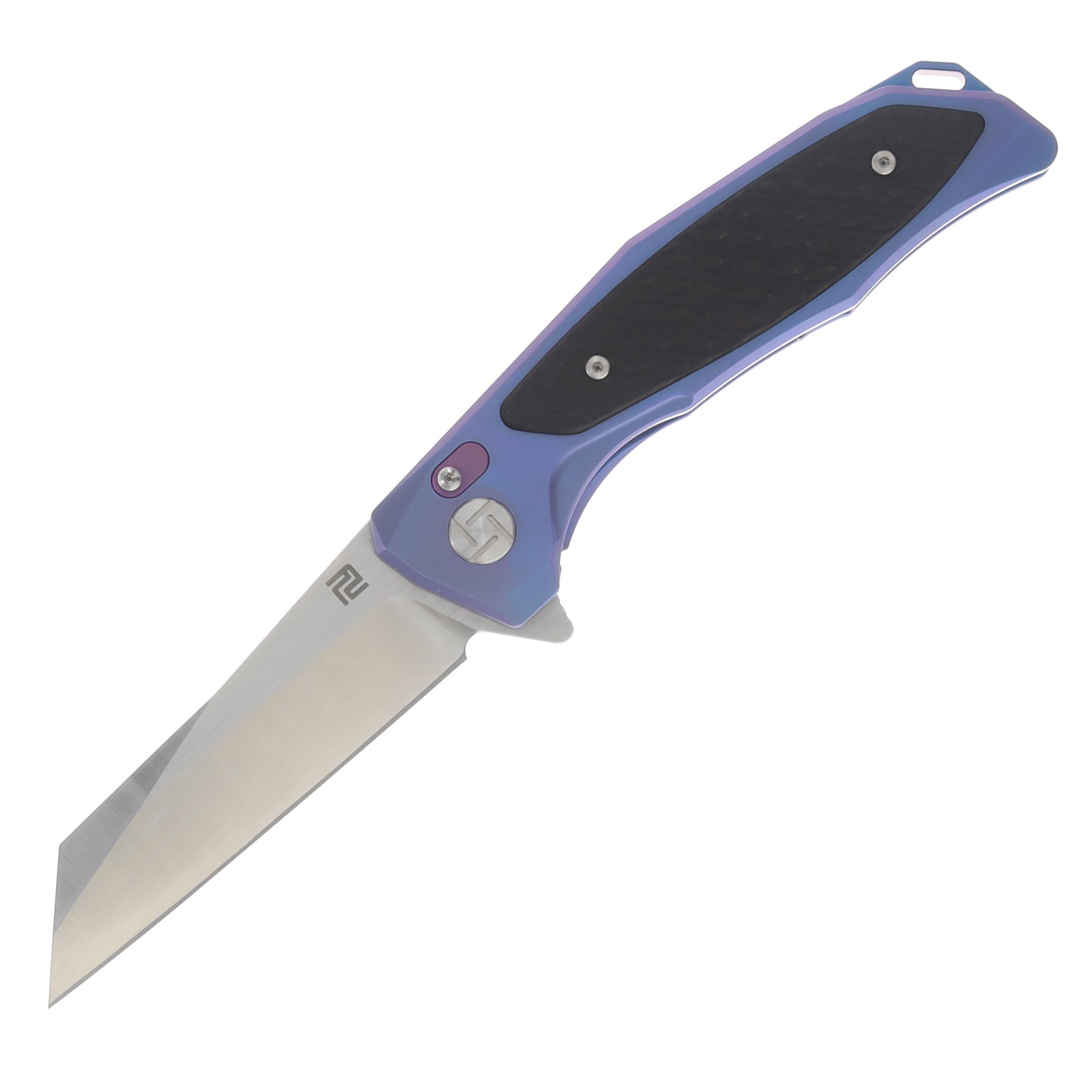 Artisan Cutlery Megahawk Blue 3.62 Inch Plain Satin Wharncliffe ATZ1809GBUS View 1