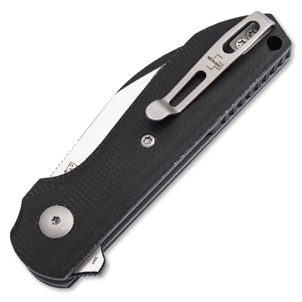 Boker Plus Corvus Folding Knife Black Micarta Handle Nitro-V Blade BK01BP0071 View 2
