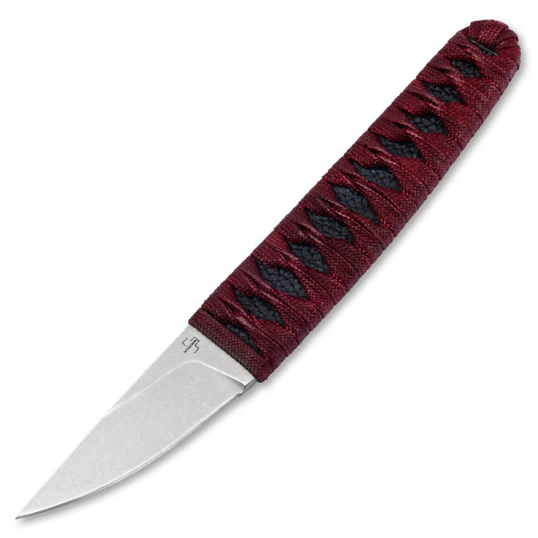Boker Plus Kissaki Fixed Knife Blk Faux Pearl Fish Skin W/Red Rope 440C Blade BK02BP0026 View 1