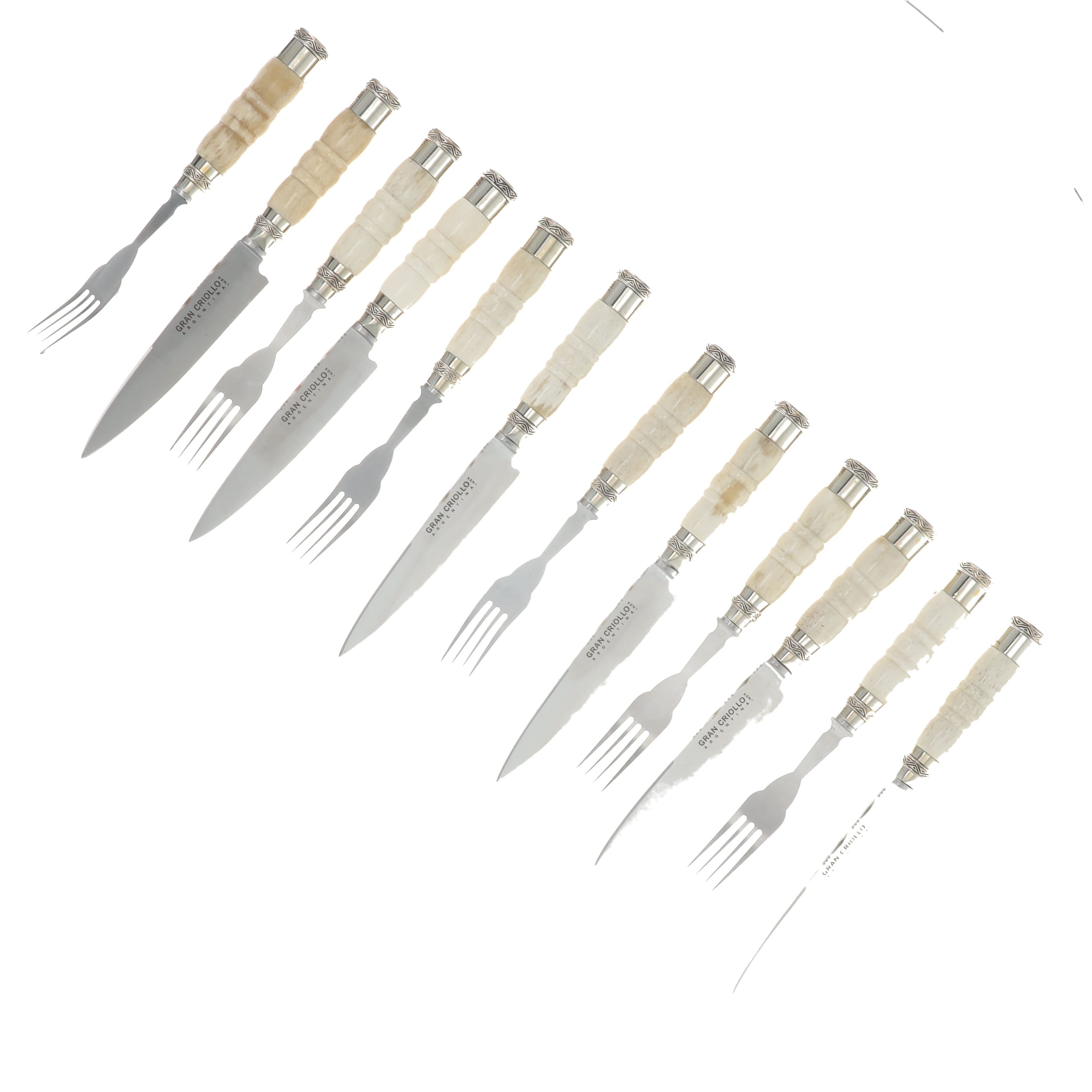 Patagon Knives 12PC Cutlery Set Colt Bone Handle CS-CBH-06 View 1