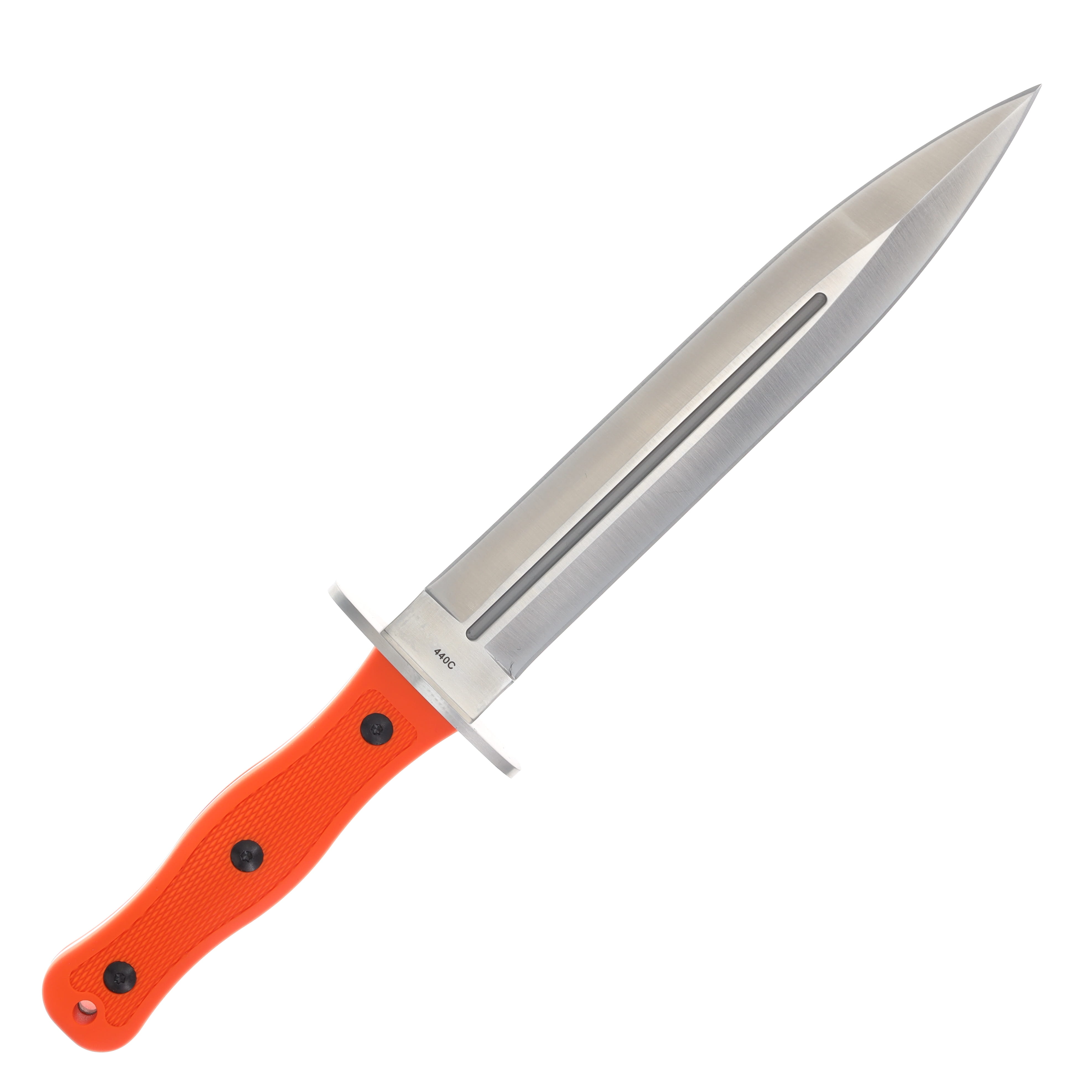 Boker Plus Hunting Boar Dagger Orange Fixed Knife TPR Handle 440C Blade BK02BP0020 View 4
