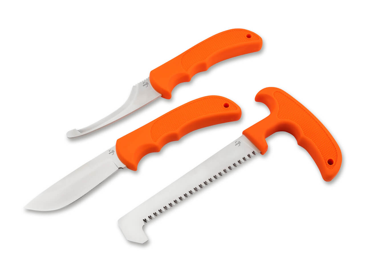 Boker Plus Hunting Game Processing 3PC Fixed Blade Set W/Sheath Orange TPR Handle BK02BP0019 View 1