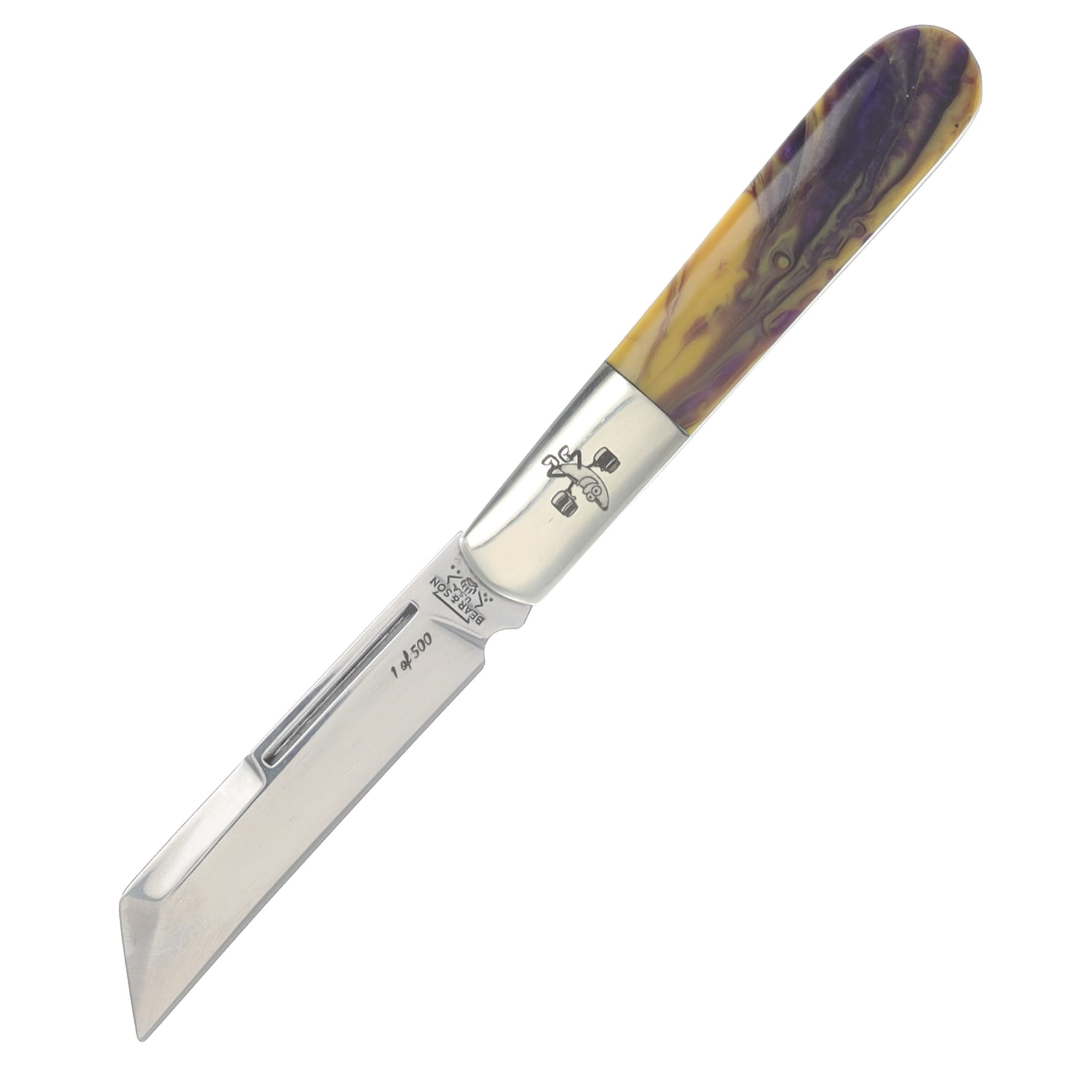 Bear & Son SMKW Exclusive Peanut Butter & Jelly Barlow Folding Knife PBJ180 View 3