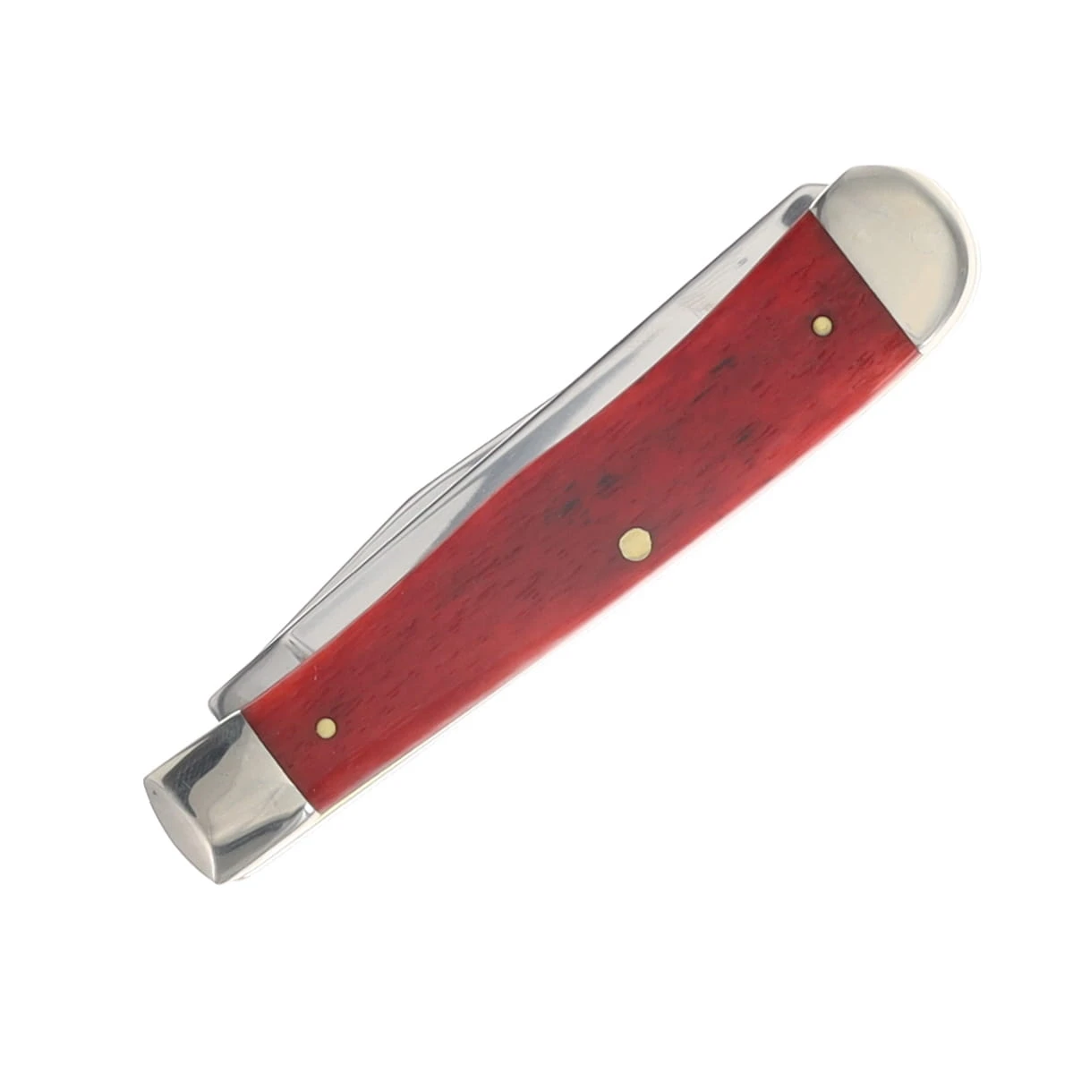 Case XX Dark Red Bone Grandpa Trapper Folding Knife with Gift Tin CA10433 View 5