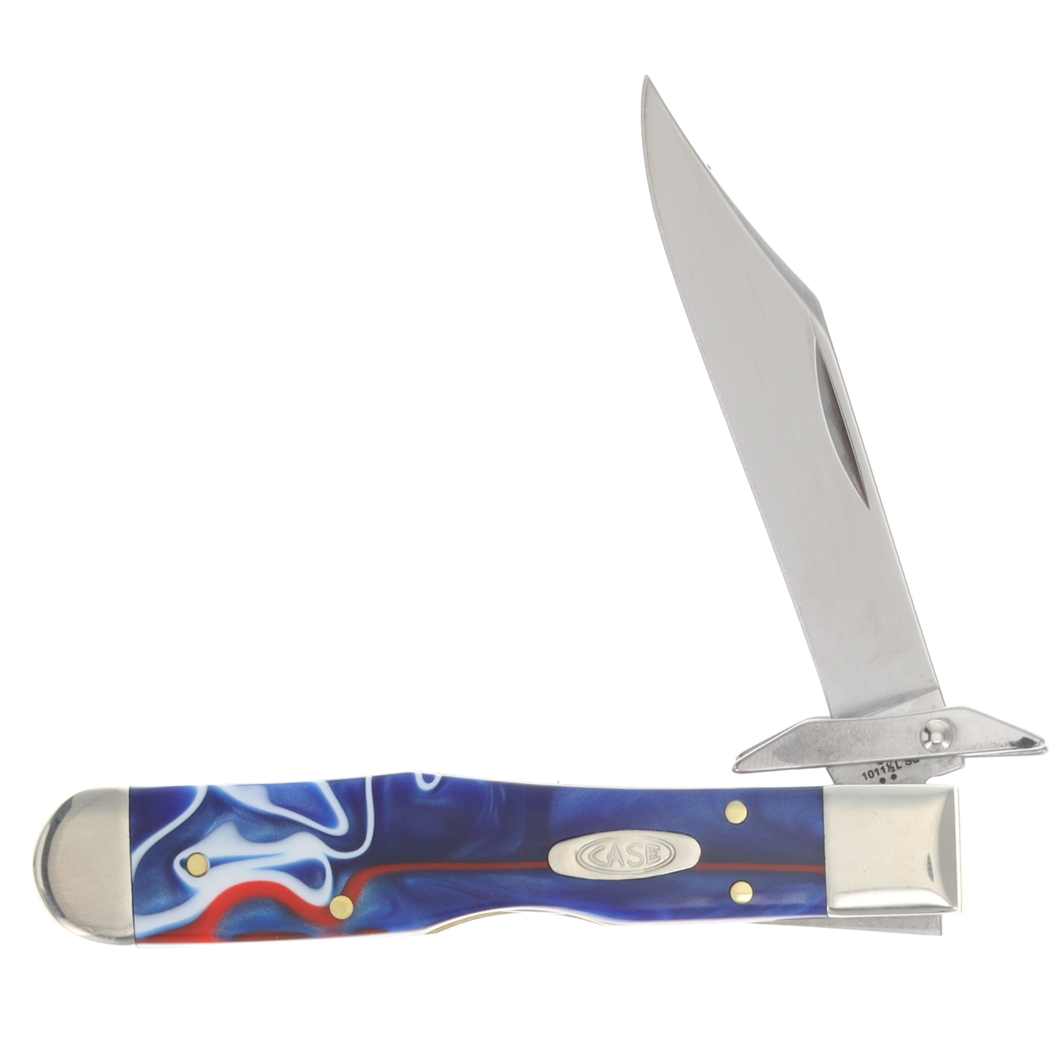 Case XX Patriotic Kirinite Cheetah Cub Lockback Folding Knife CA11230 View 3
