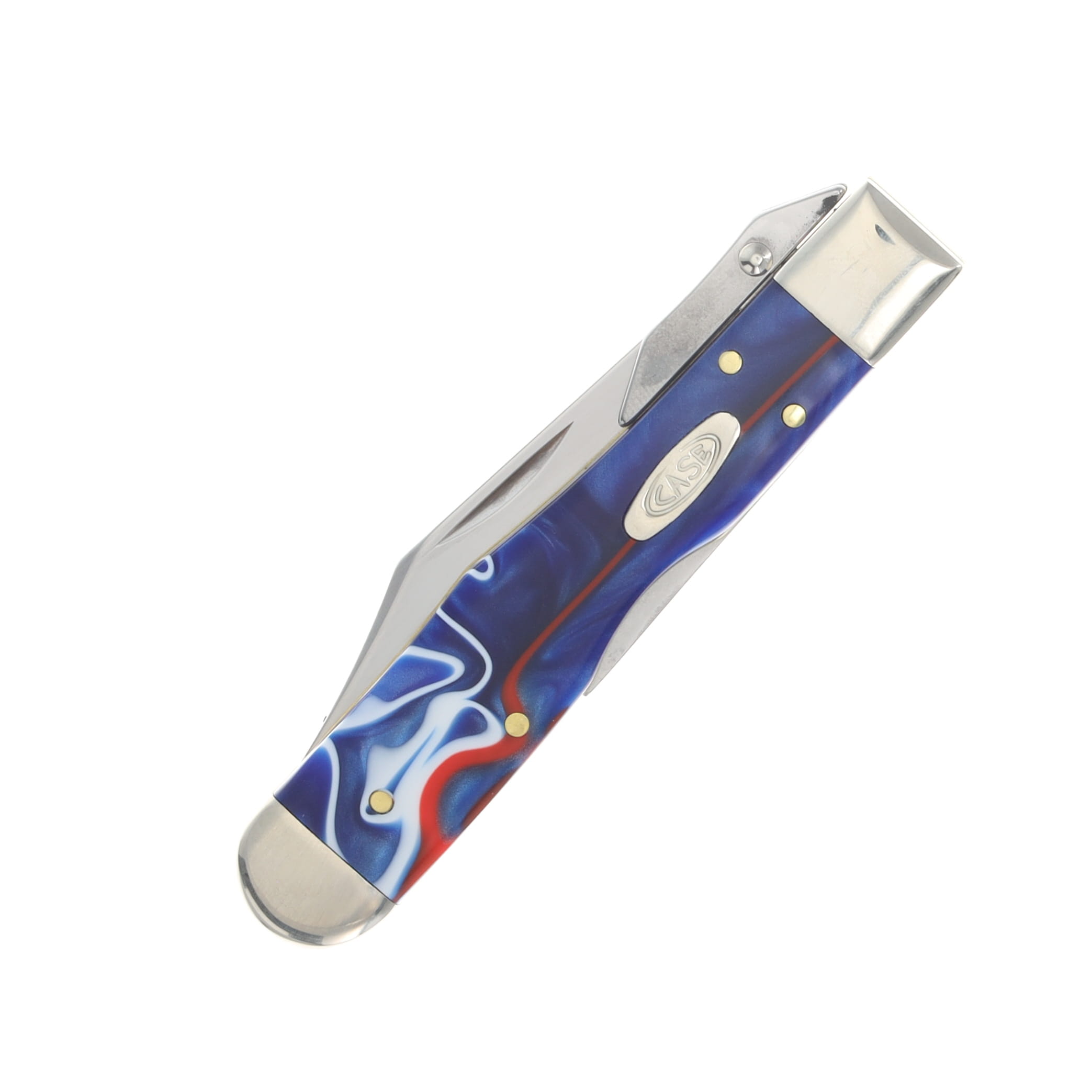 Case XX Patriotic Kirinite Cheetah Cub Lockback Folding Knife CA11230 View 5