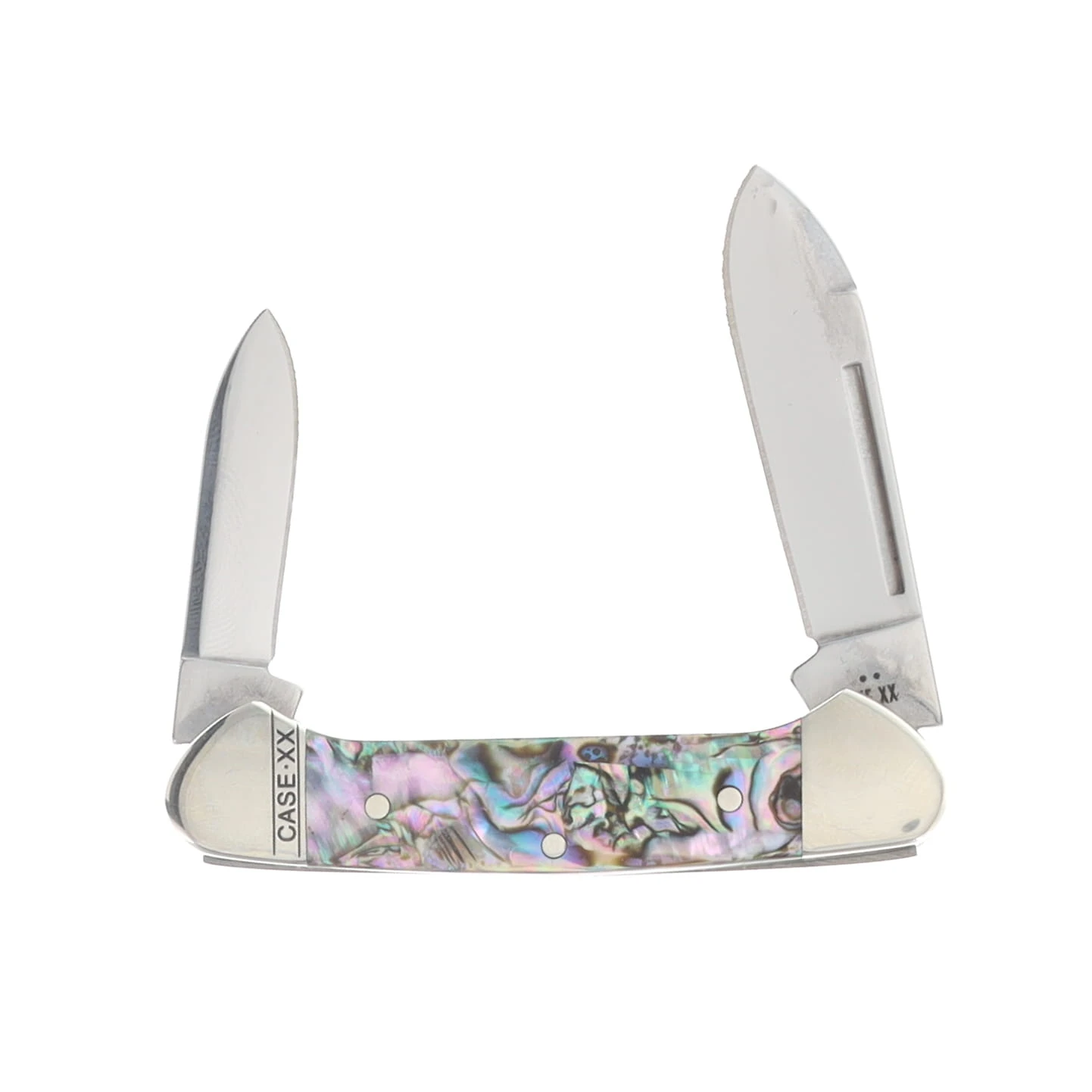 Case XX Abalone Baby Butterbean Folding Knife with Velvet Box CA12039 View 1