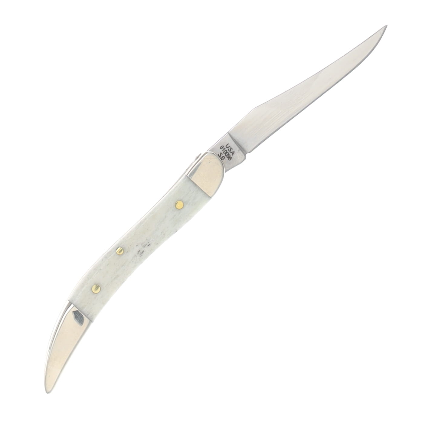 Case XX Natural Bone Small Texas Toothpick Folding Knife CA14024 View 4